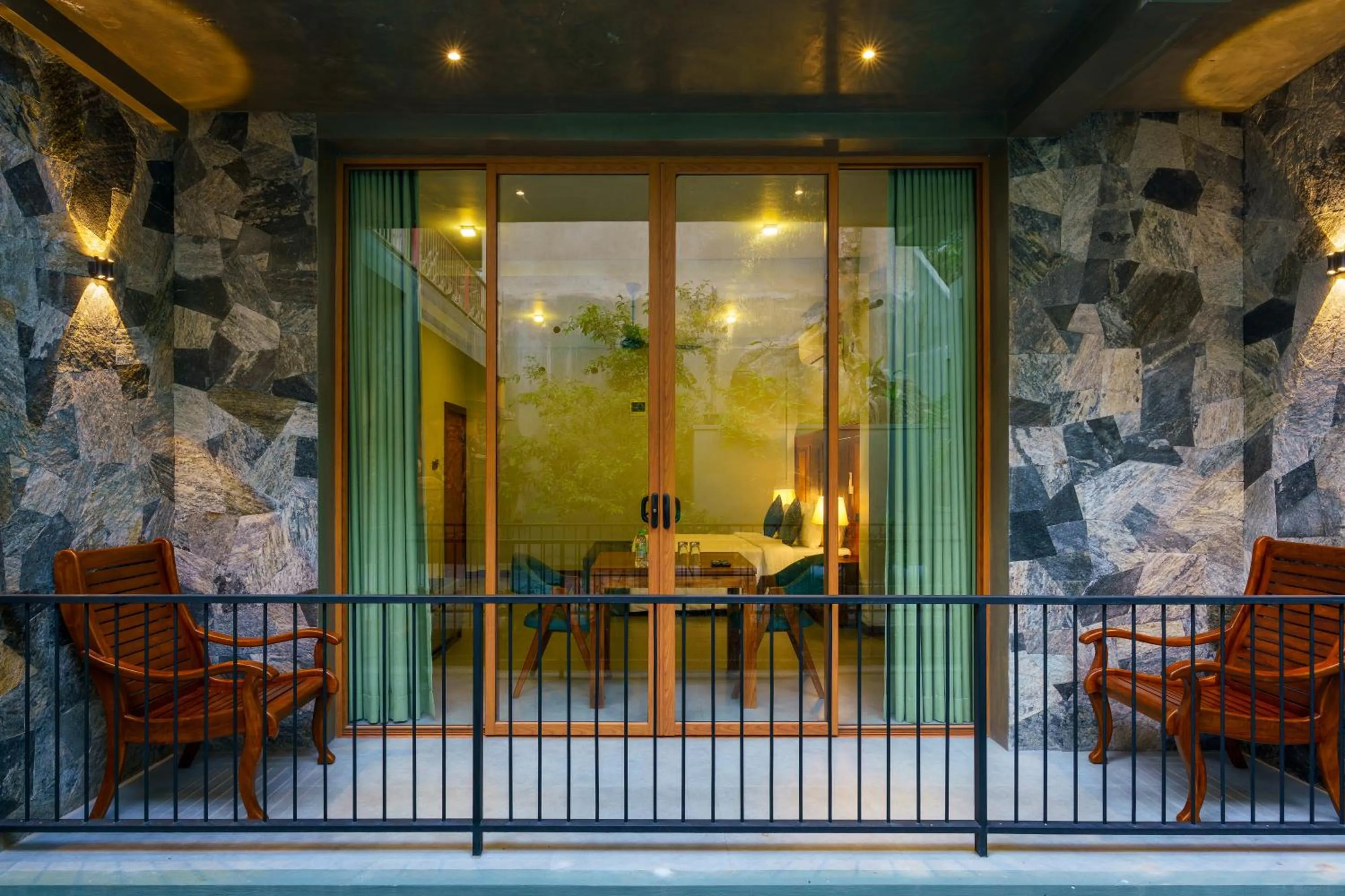 Balcony/Terrace in Villa Rumassala Luxury Chalets Unawatuna