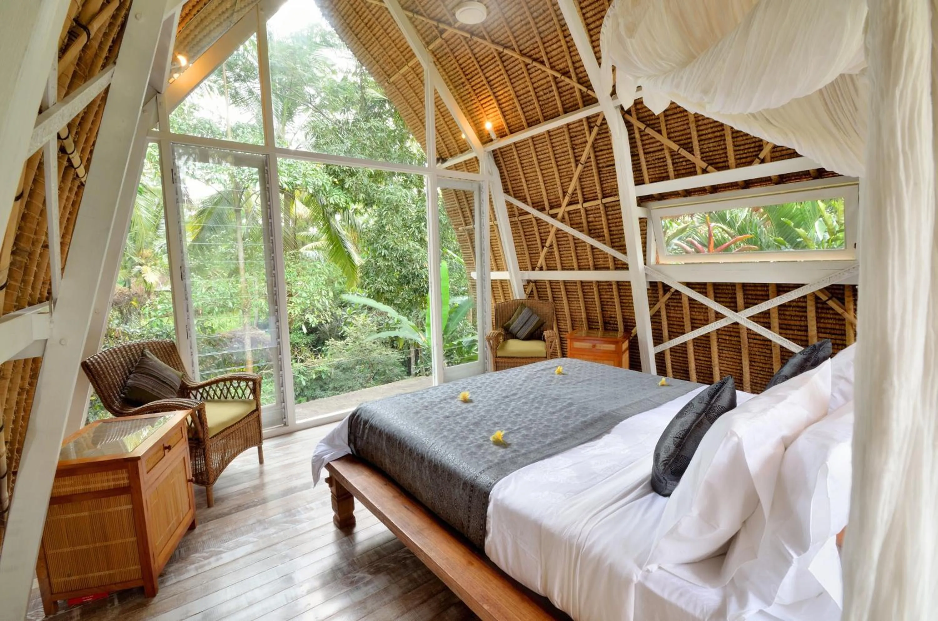 Natural landscape, Bed in Jendela Di Bali Villa