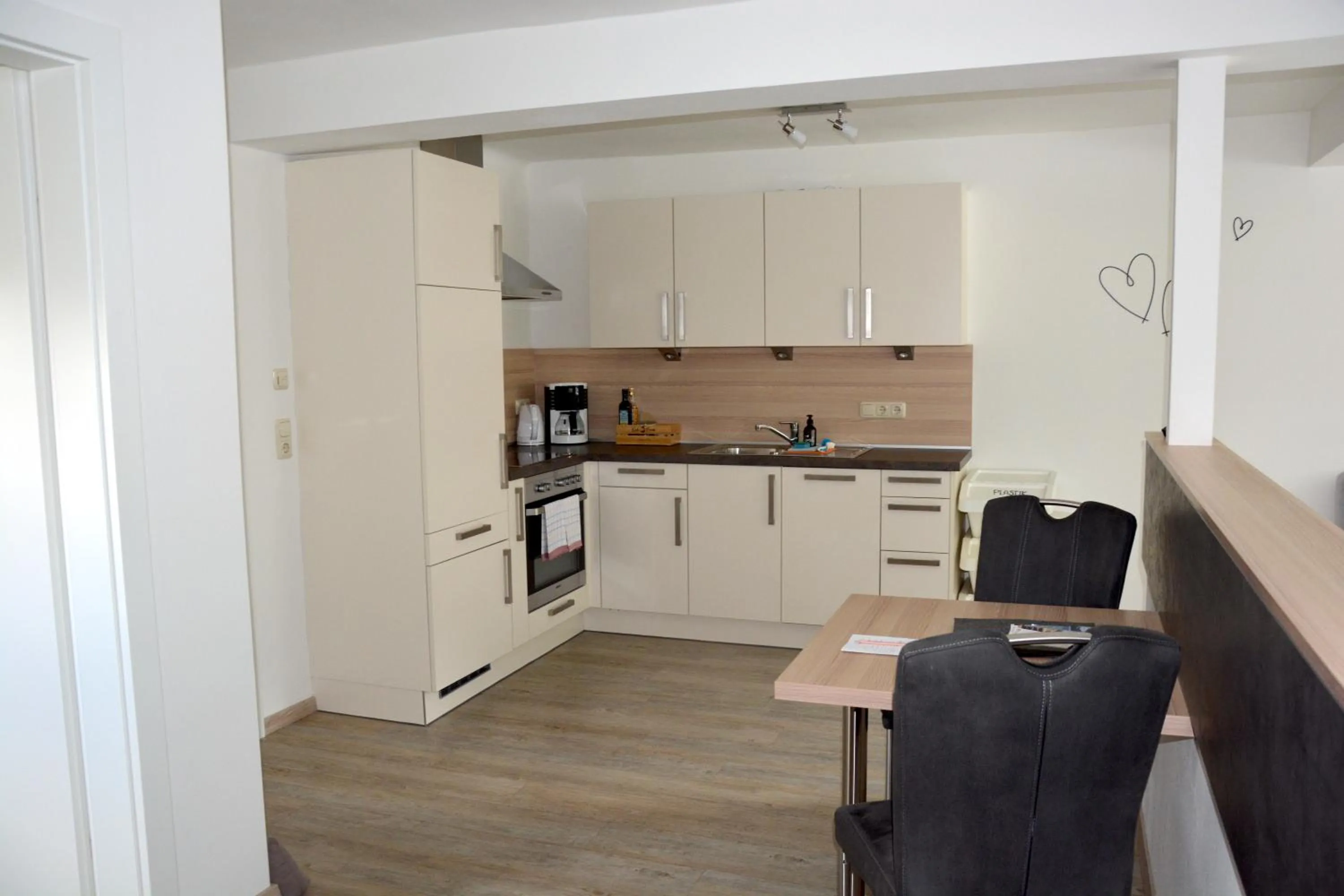 Kitchen or kitchenette in Appart Weisse Urlauben am Wolfgangsee