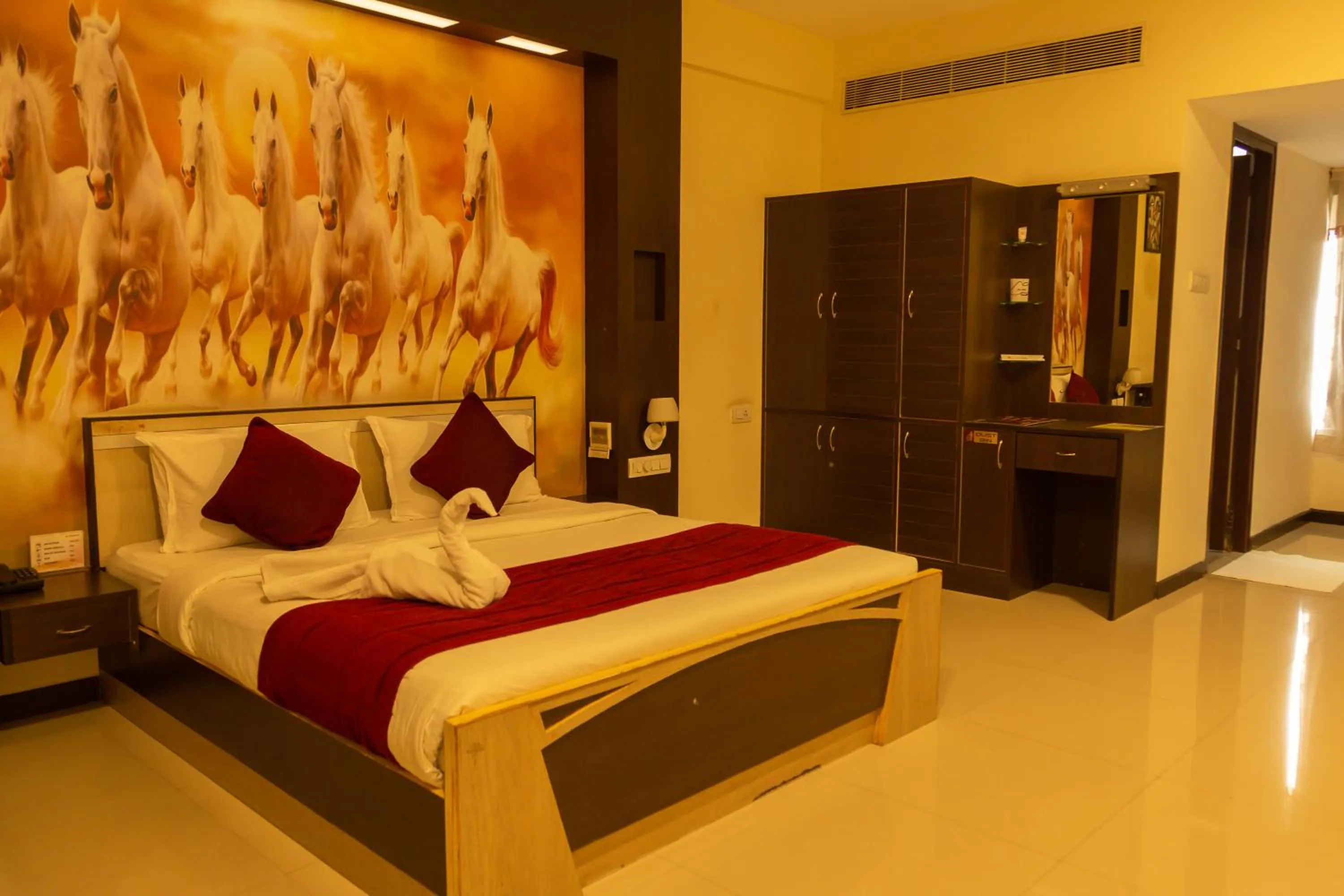 Bedroom, Bed in Hotel Rock Fort View