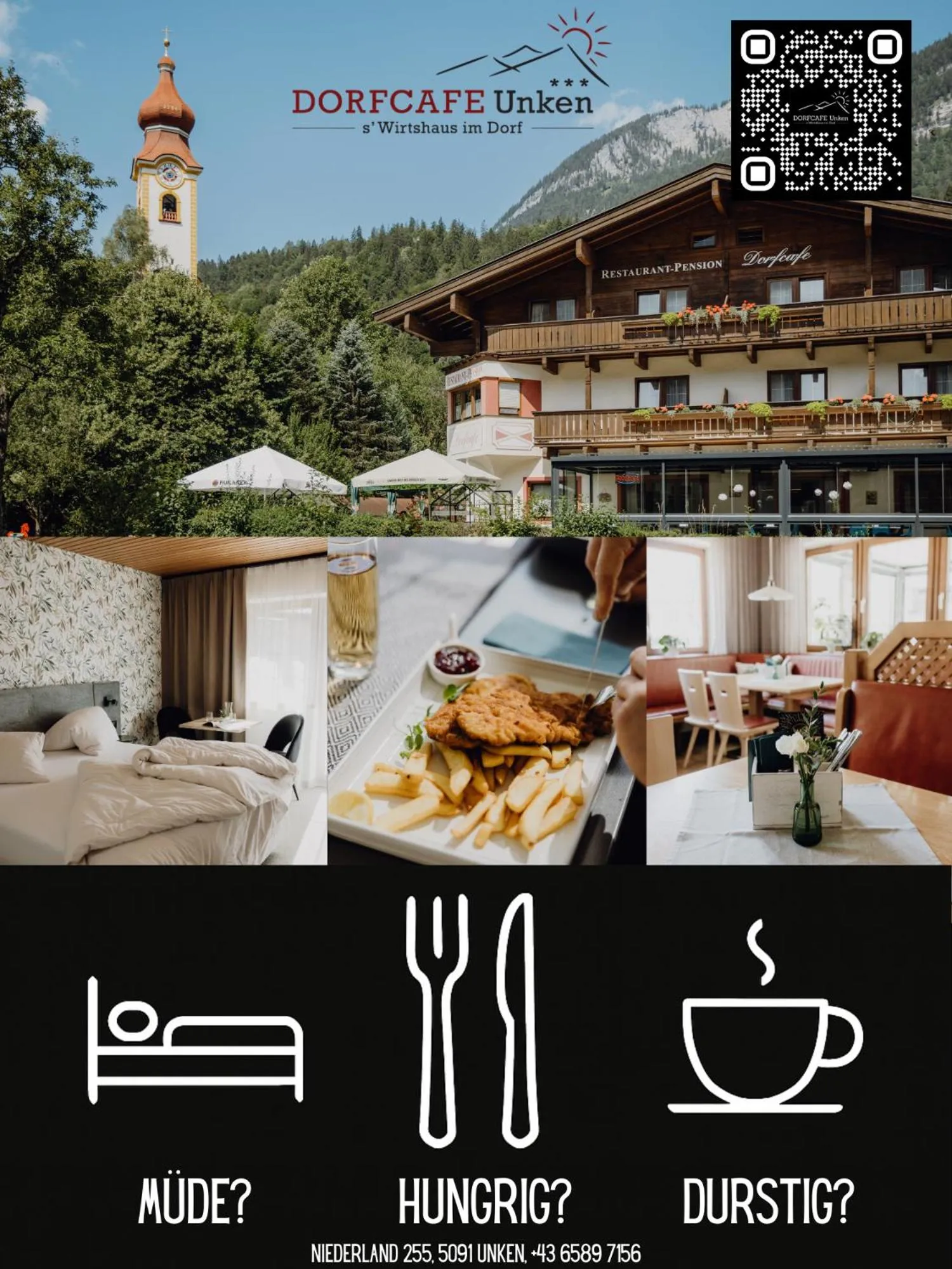 Food and drinks in Hotel Dorfcafe Unken