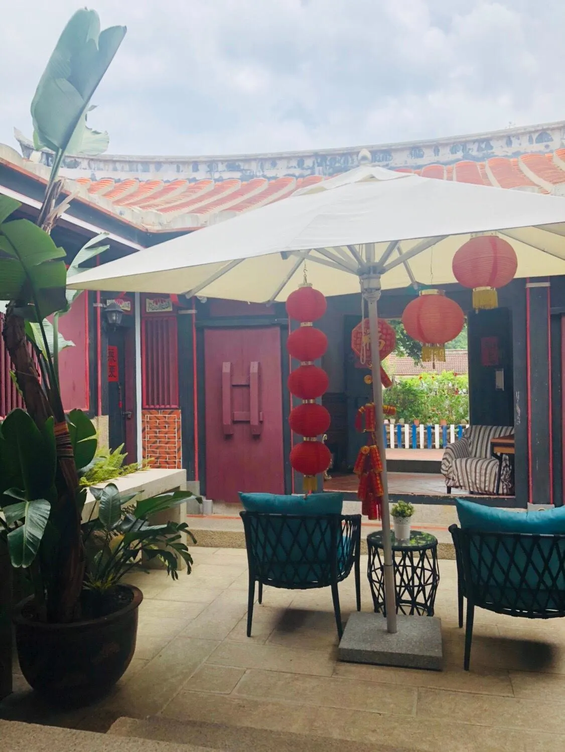 Garden view in I-Shan B&B