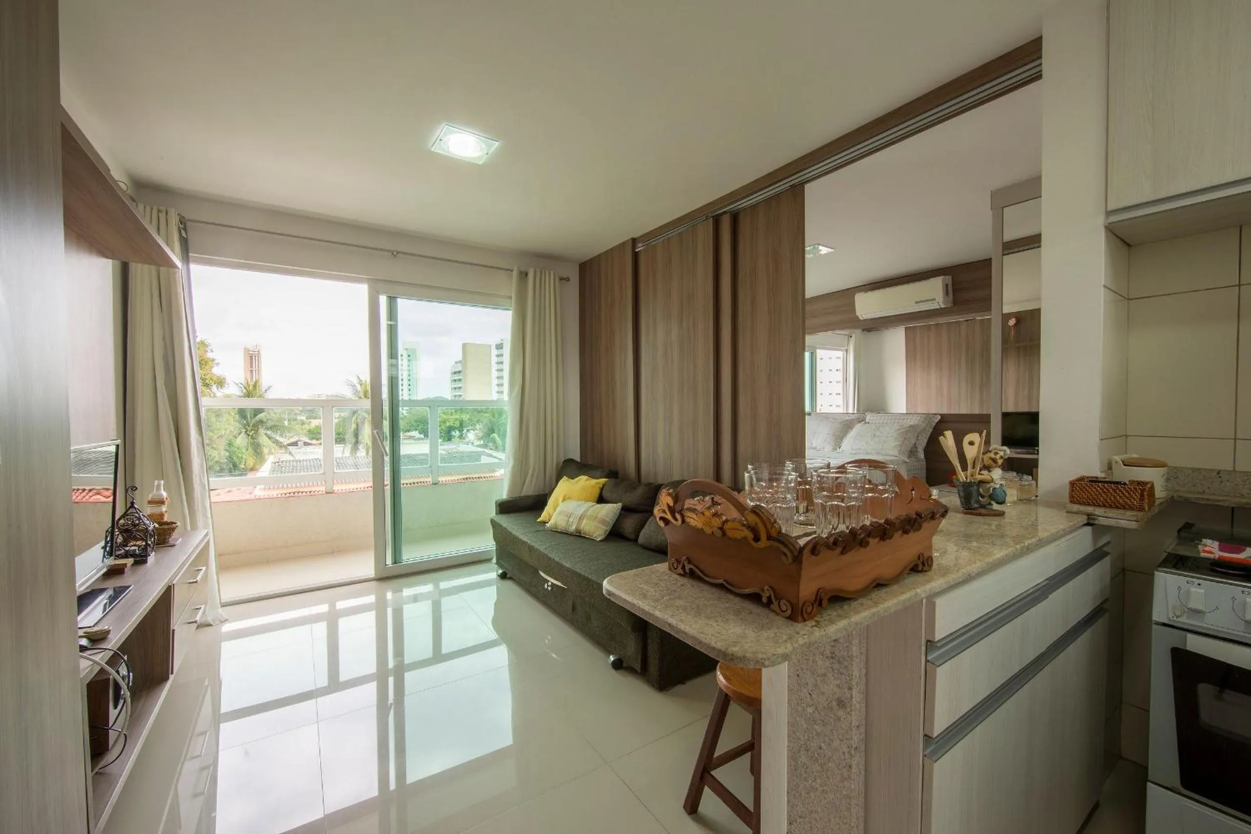 Living room in Apple Flat #201 - Apê em Ponta Negra por Carpediem