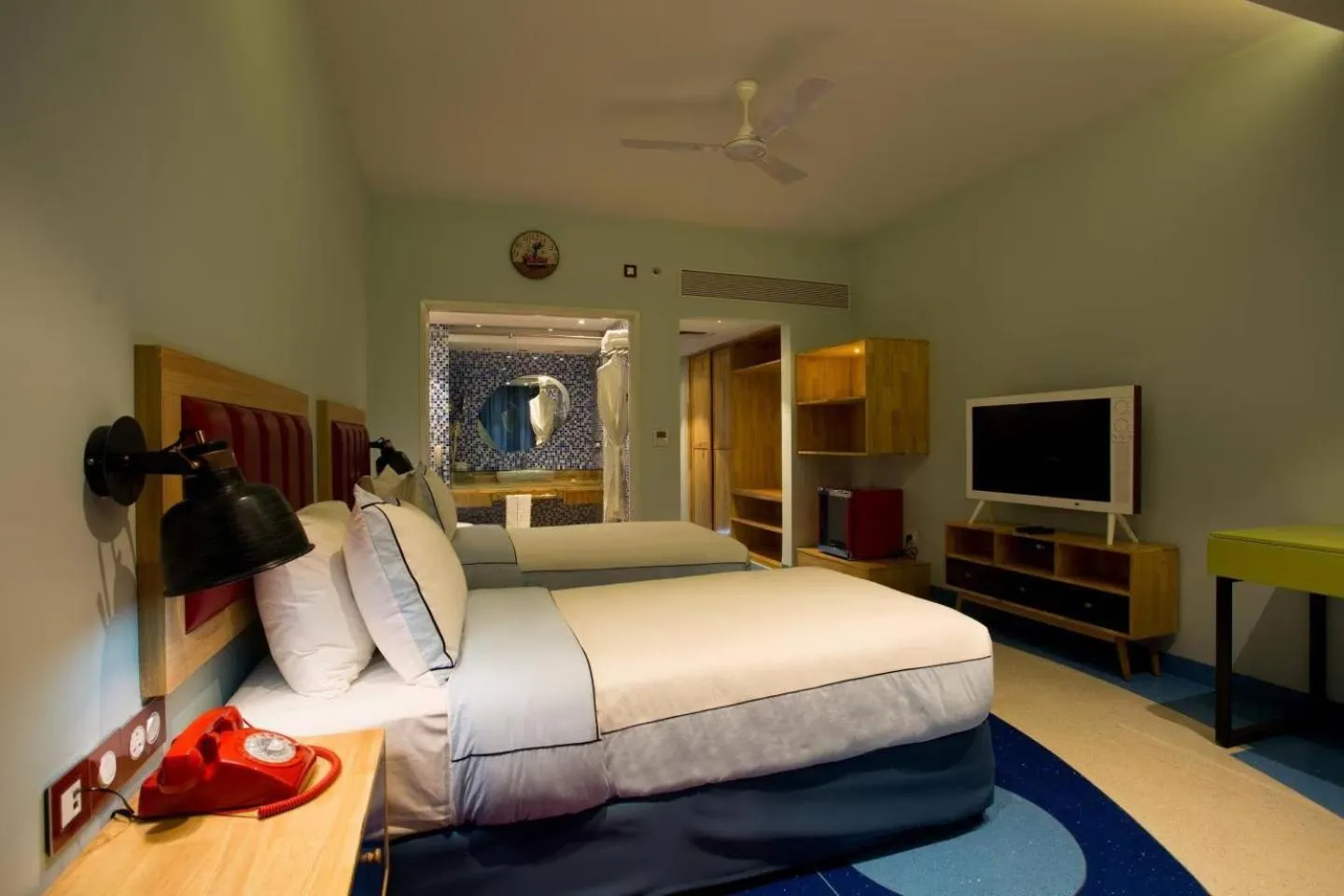 Bed in I Love Bell Bottoms Vagator Goa