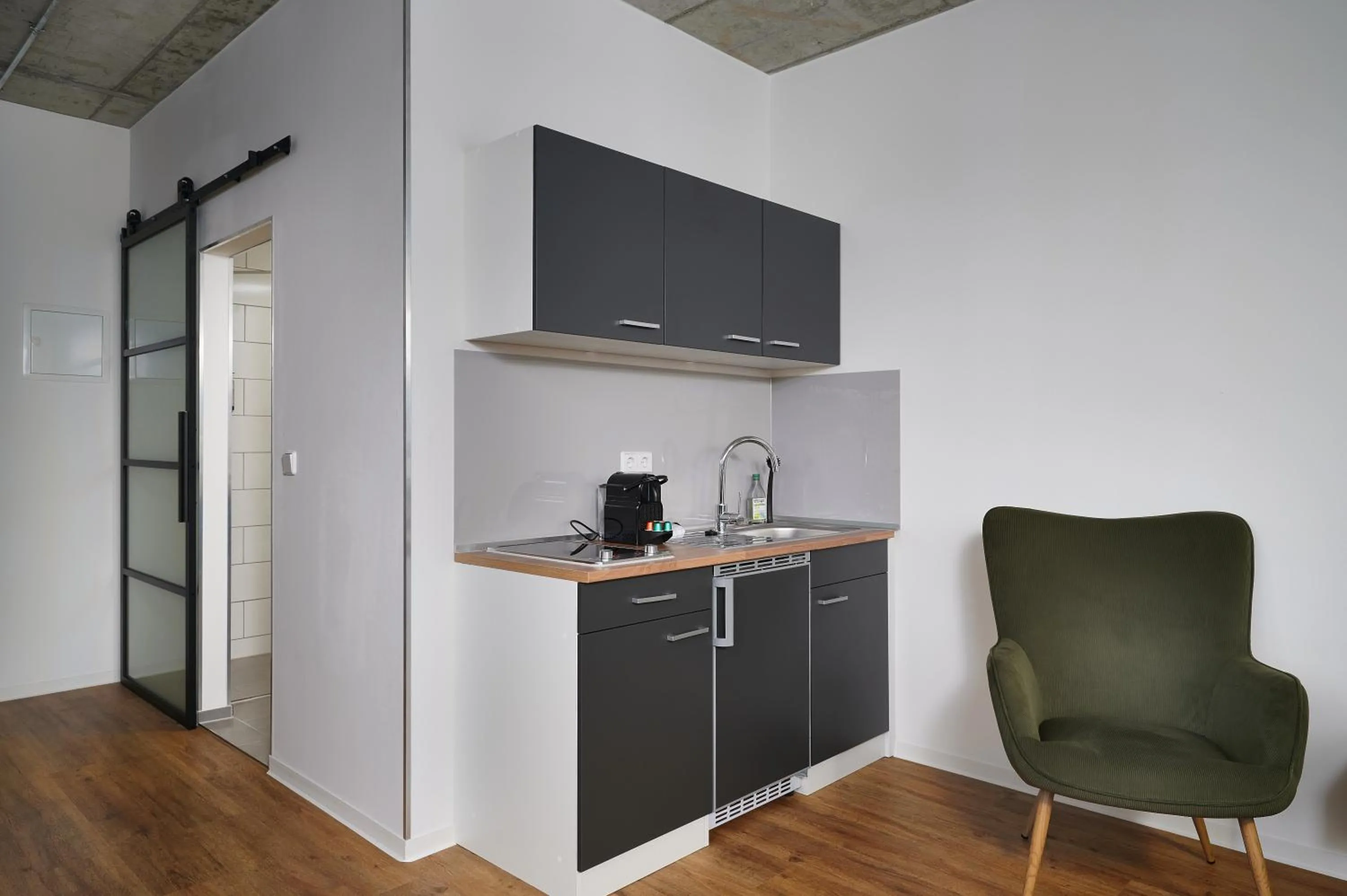 Kitchen or kitchenette in Stylisches Studio im Herzen Leipzigs