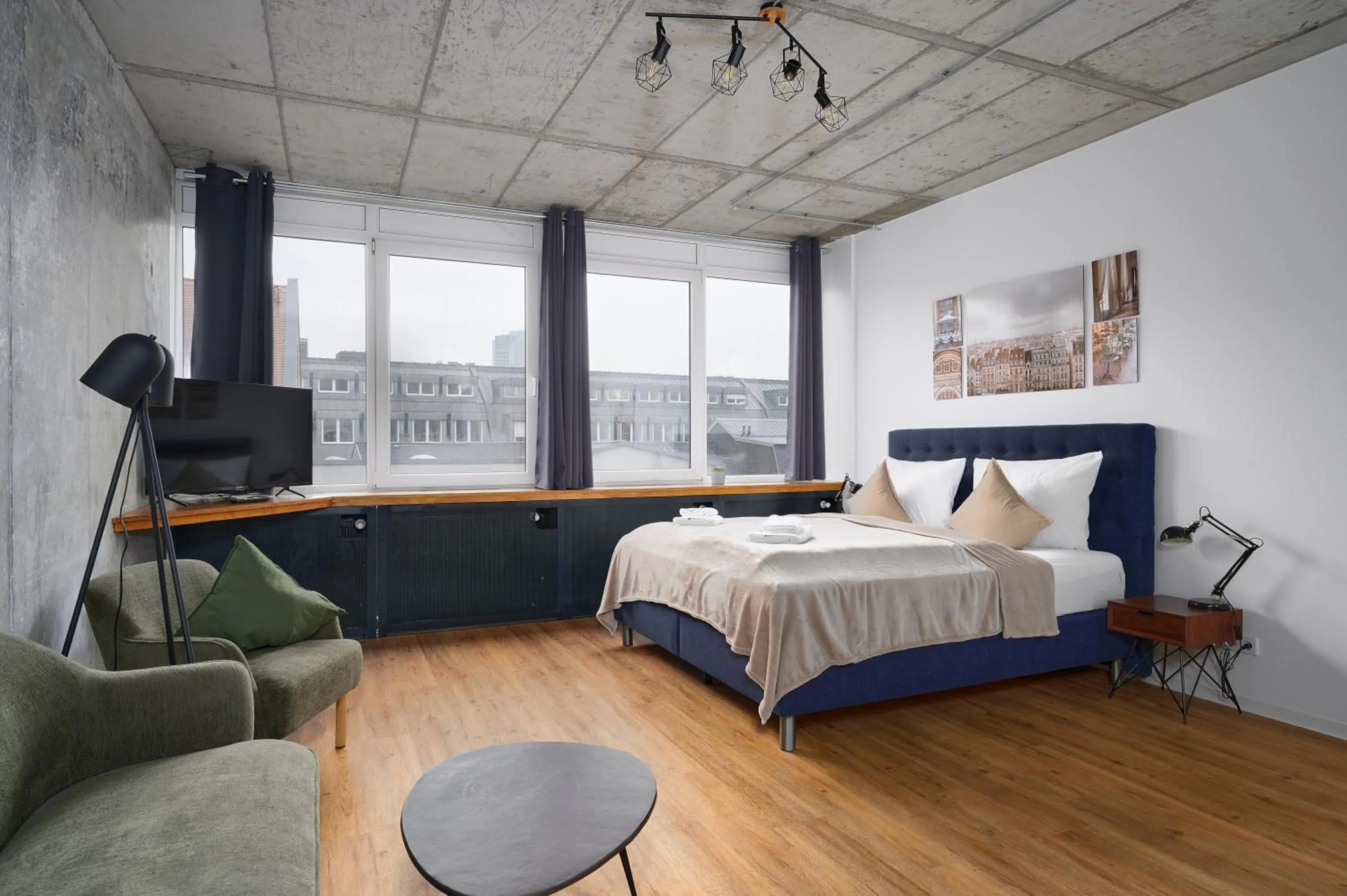 Bed in Stylisches Studio im Herzen Leipzigs