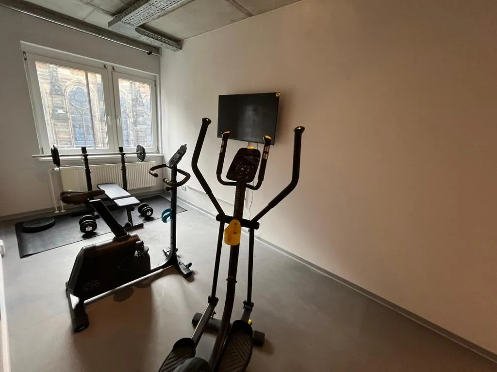 Fitness centre/facilities in Stylisches Studio im Herzen Leipzigs
