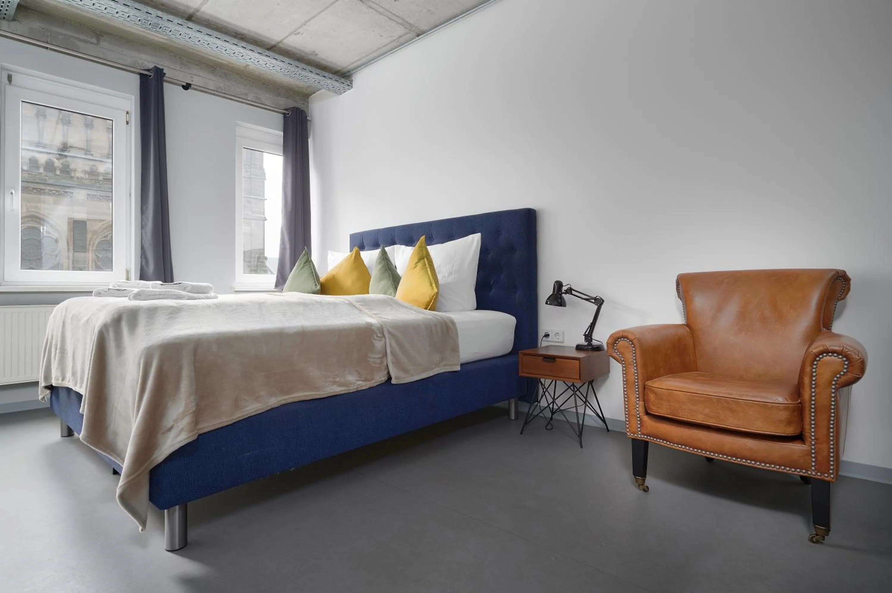 Bed in Stylisches Studio im Herzen Leipzigs