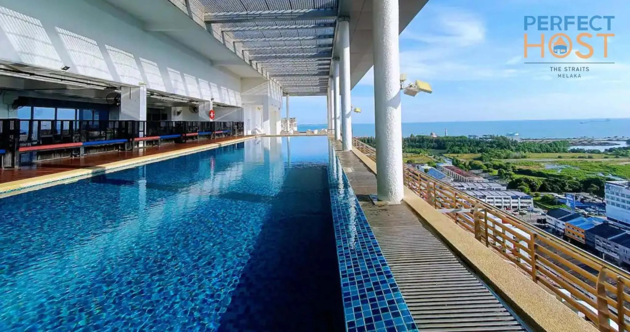 Pool view in The Straits Melaka by Perfect Host