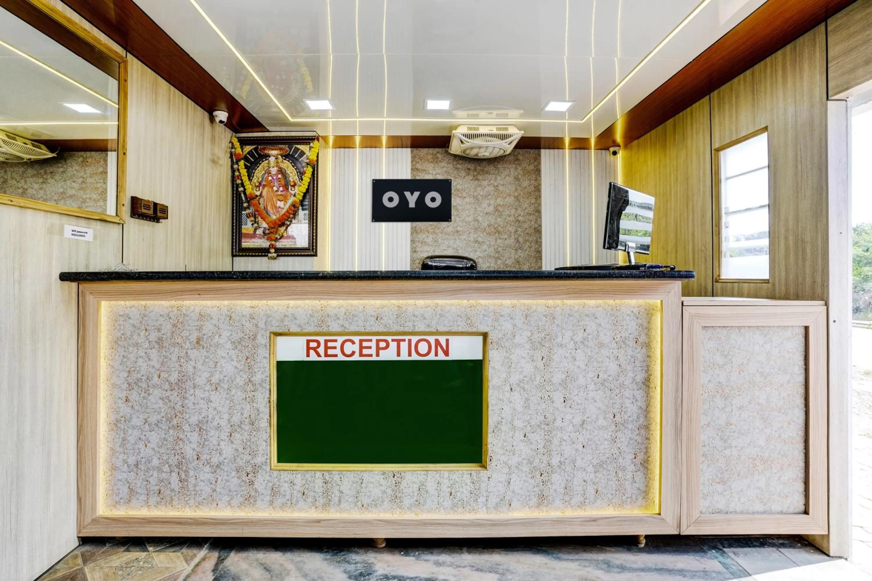 Lobby or reception in Hotel O Shree Sai Residency