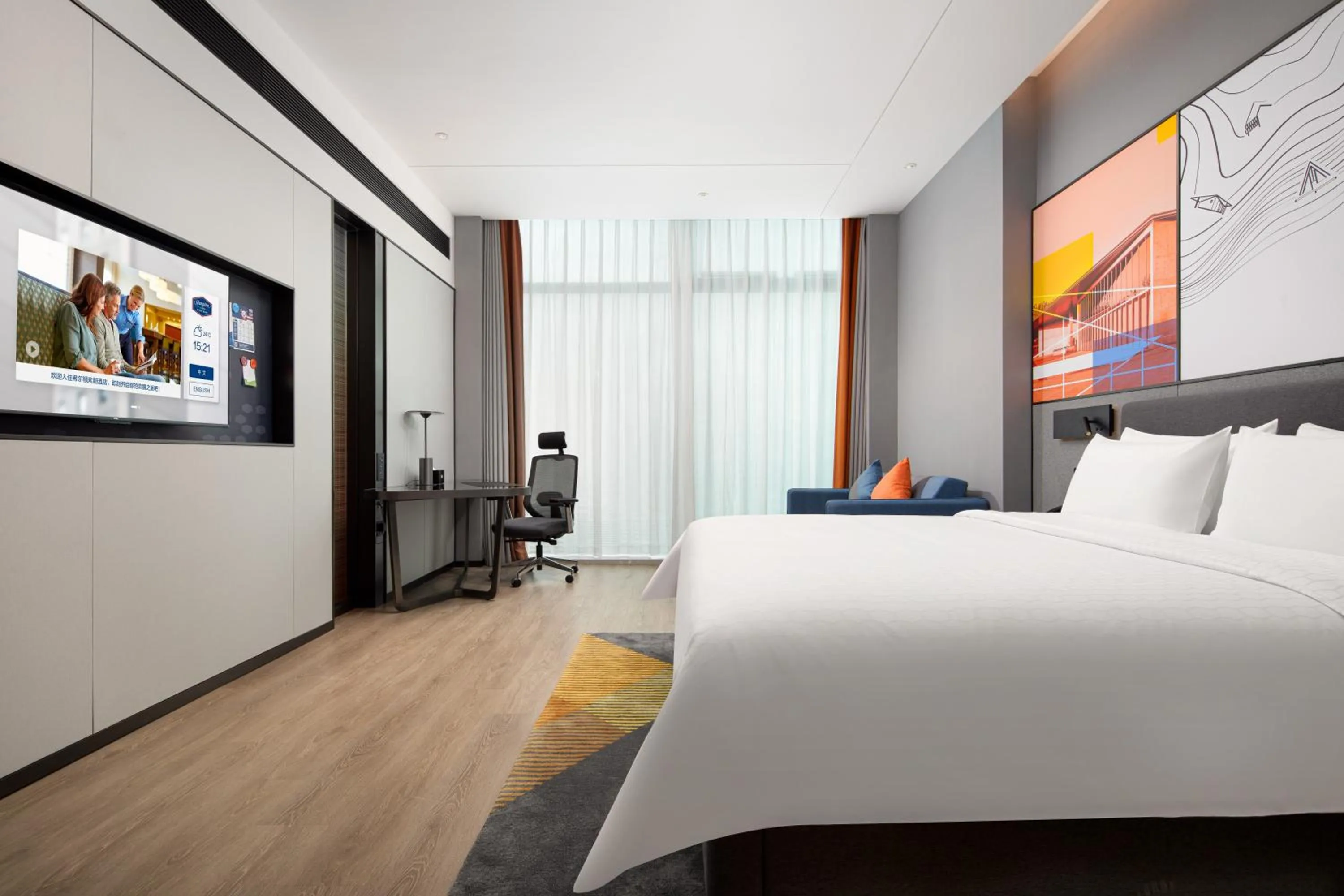 Bed in Hampton by Hilton Hangzhou Liangzhu