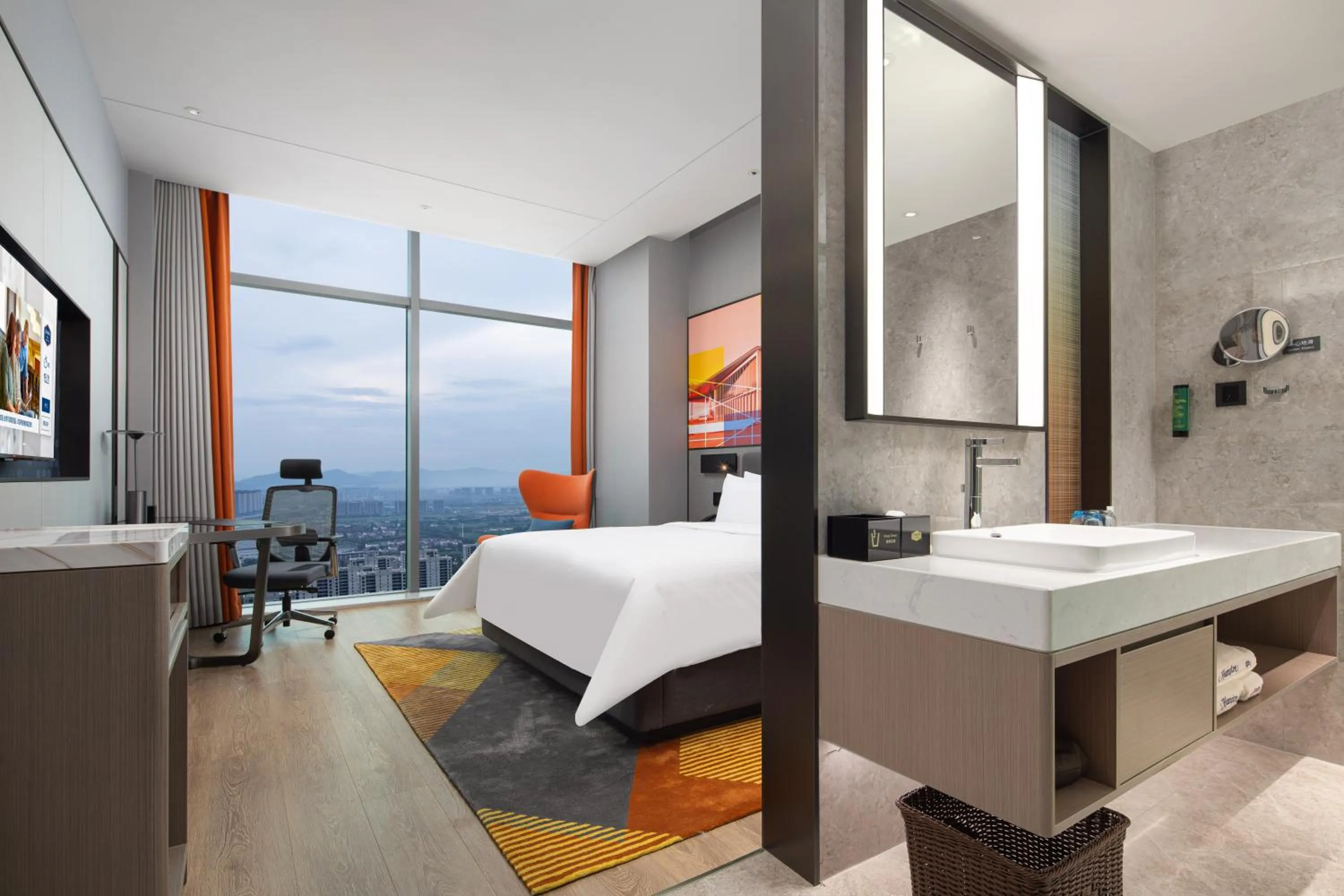 Bed in Hampton by Hilton Hangzhou Liangzhu