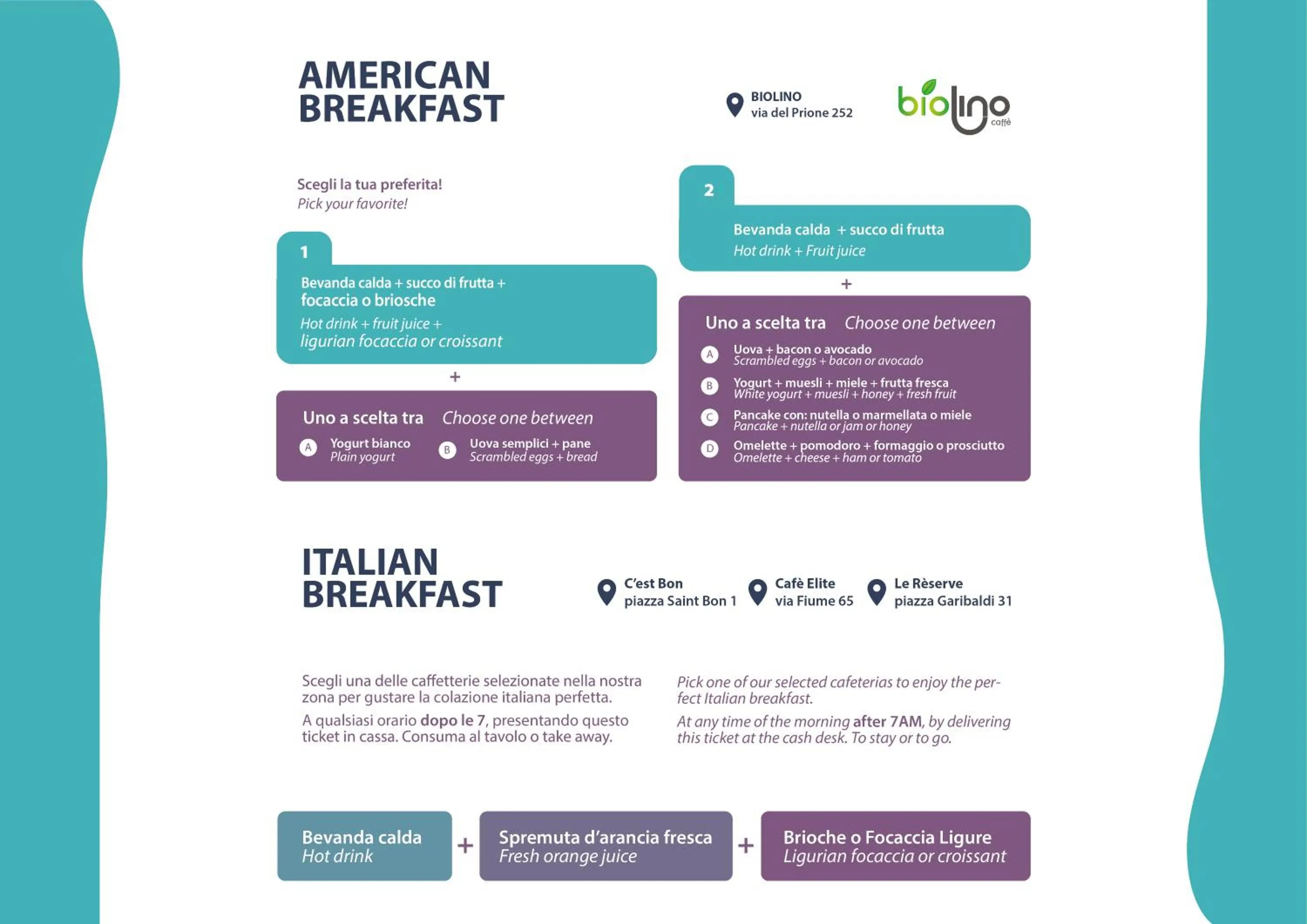 Breakfast in Le 5 Terre La Spezia