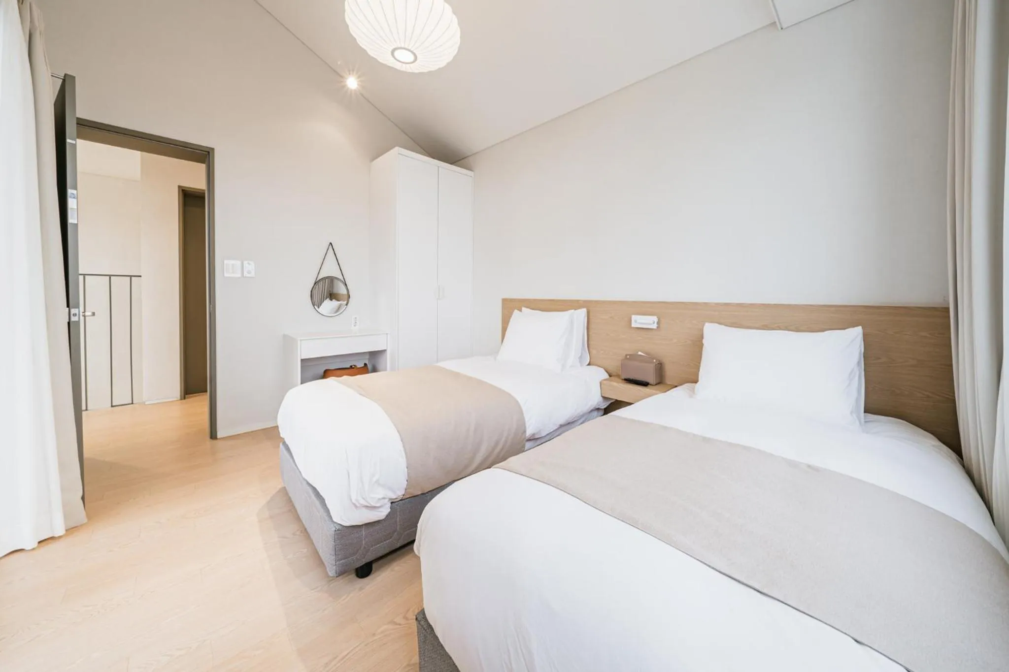 Bed in Ddosi Aewol Pool Villa