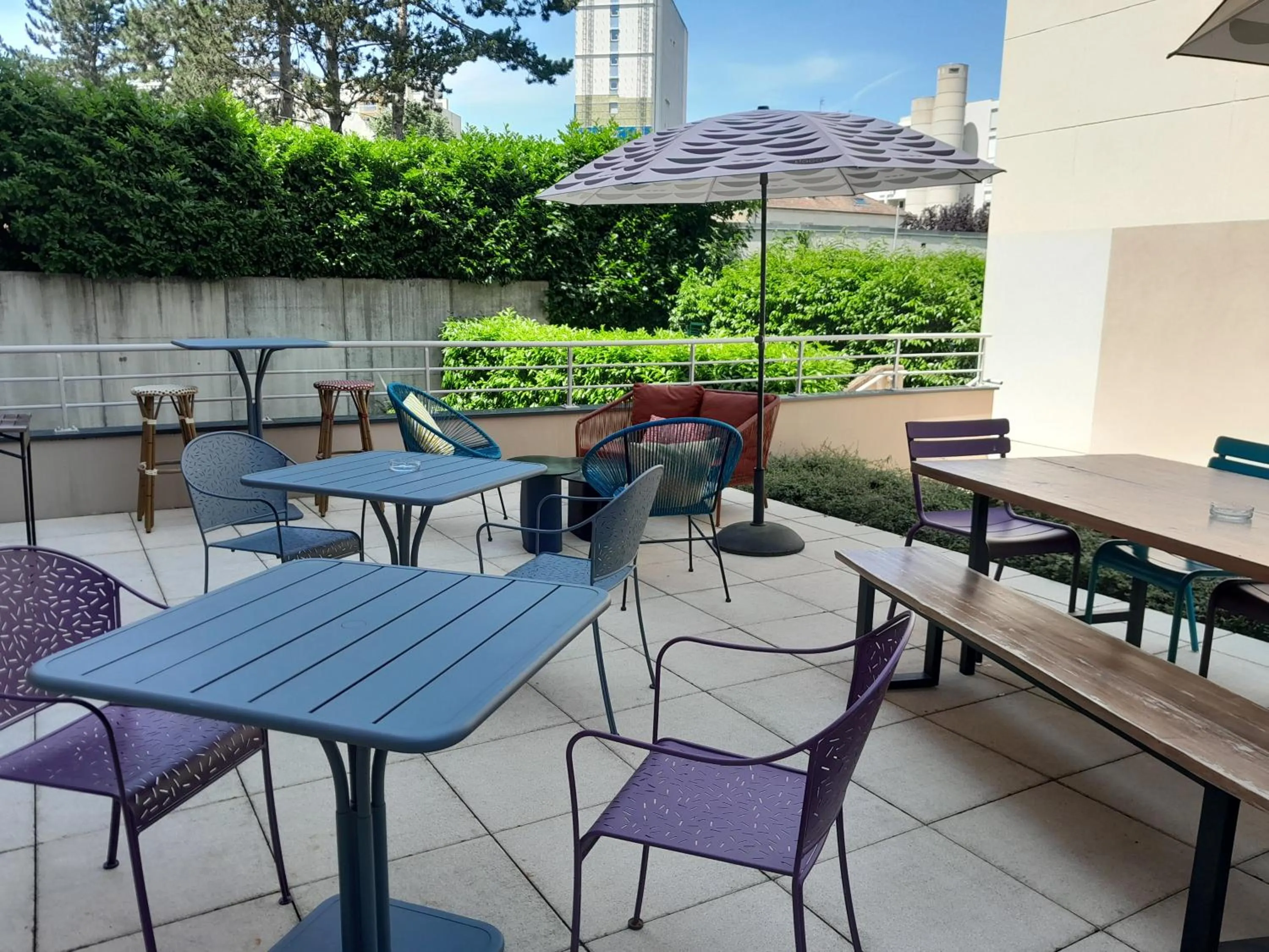 Patio in Aparthotel Adagio Access Dijon République