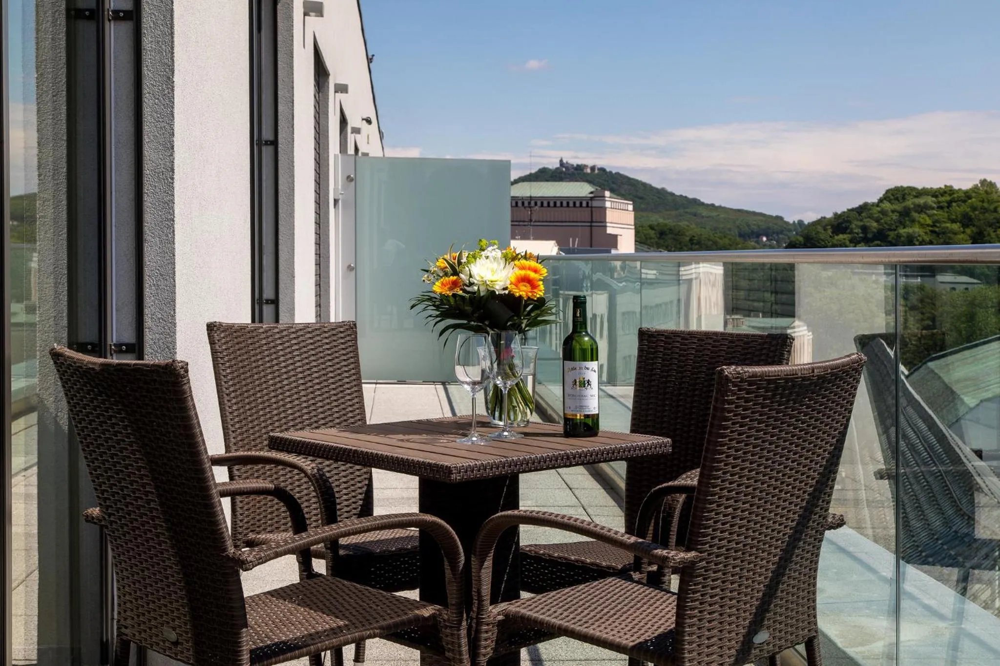 Balcony/Terrace in Rezidence Fontána