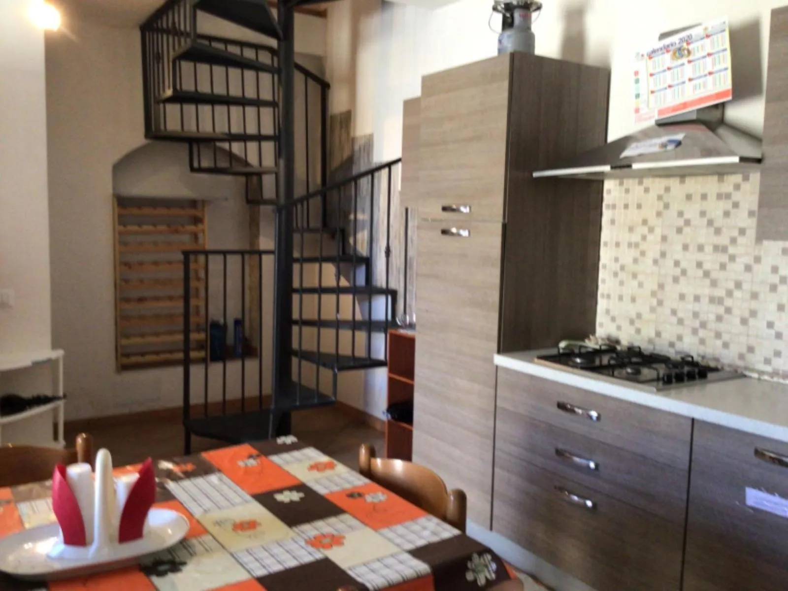 Kitchen or kitchenette in Agriturismoeloropizzuta