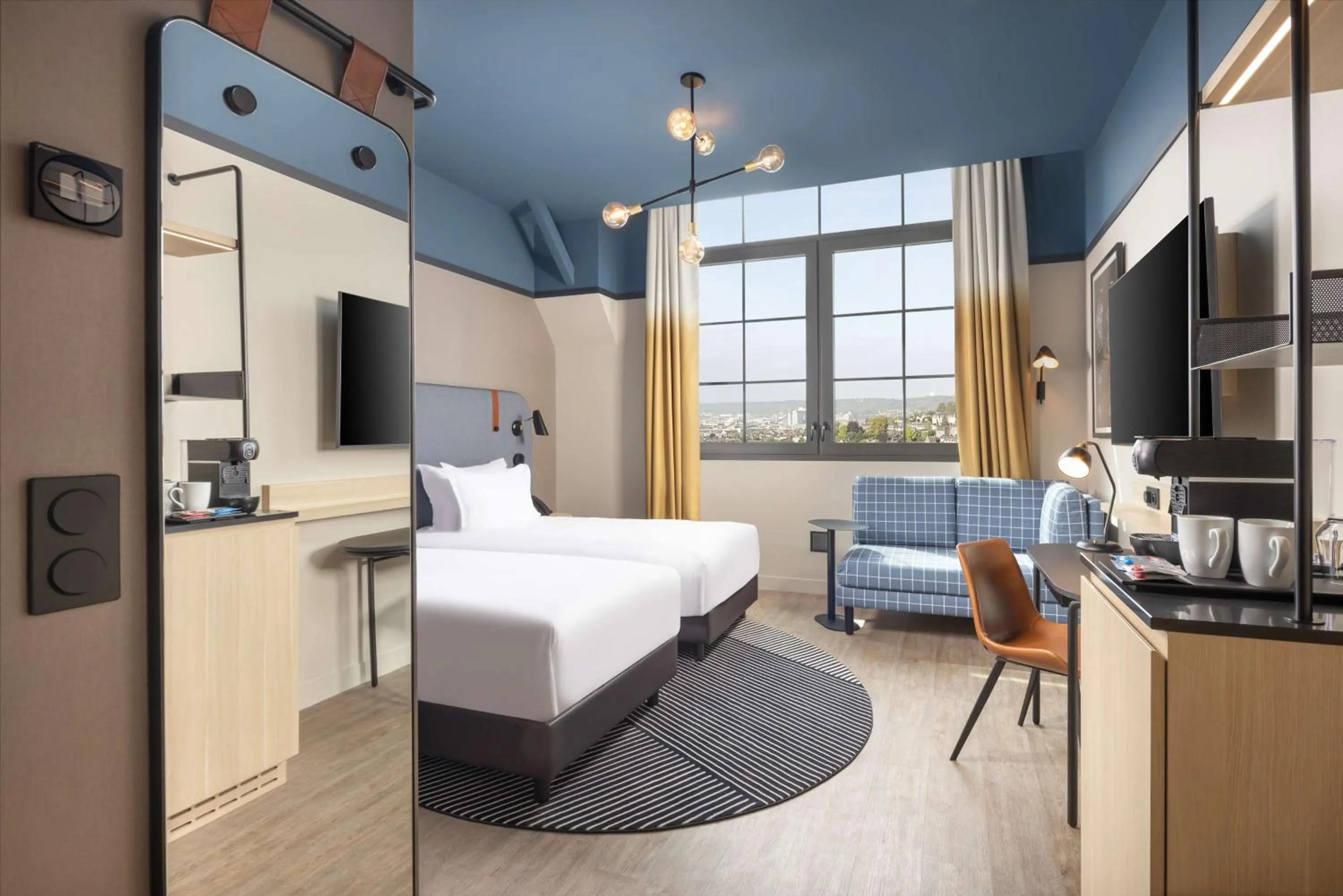 Bedroom, Bed in Hyatt Place Rouen