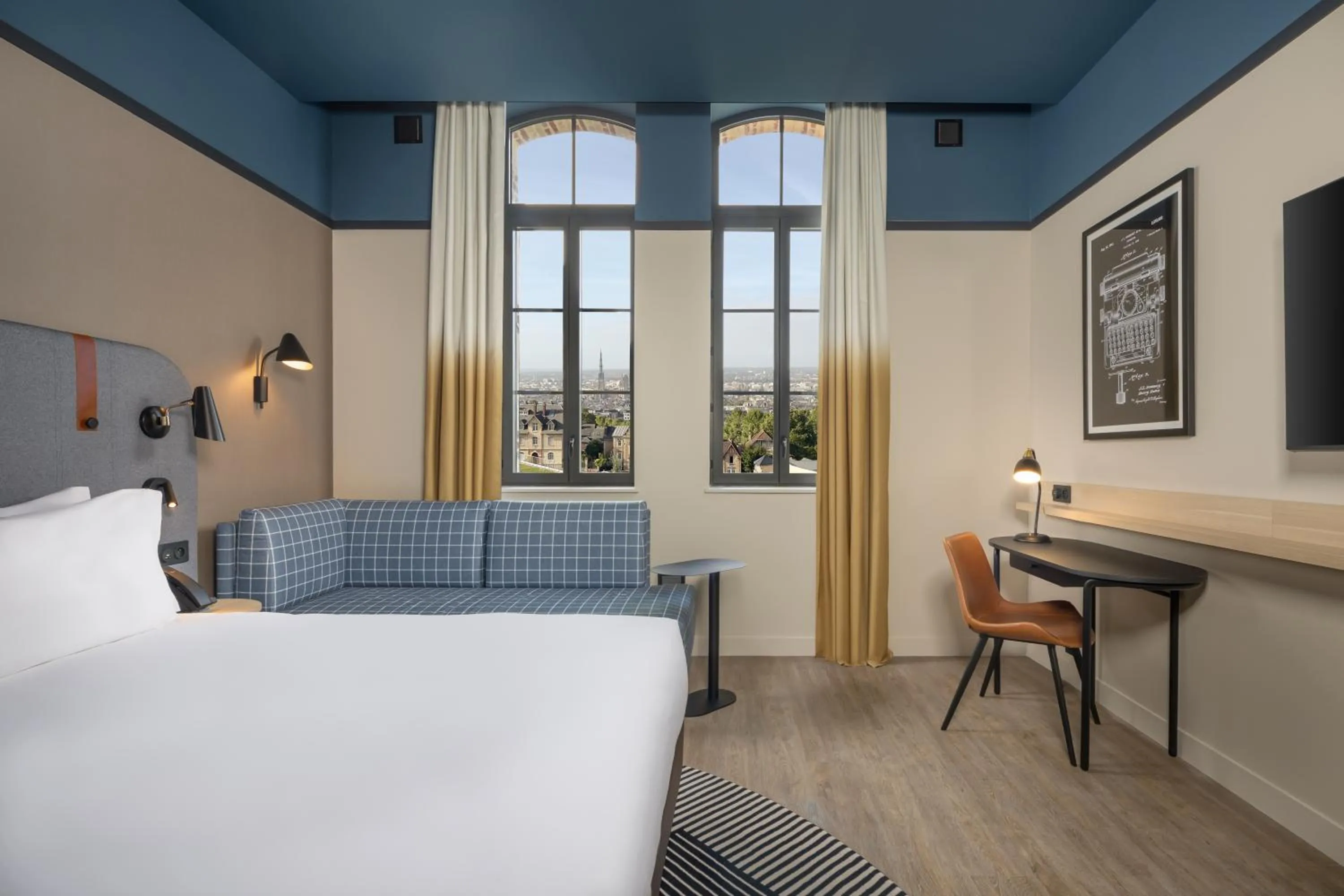 Bedroom, Bed in Hyatt Place Rouen