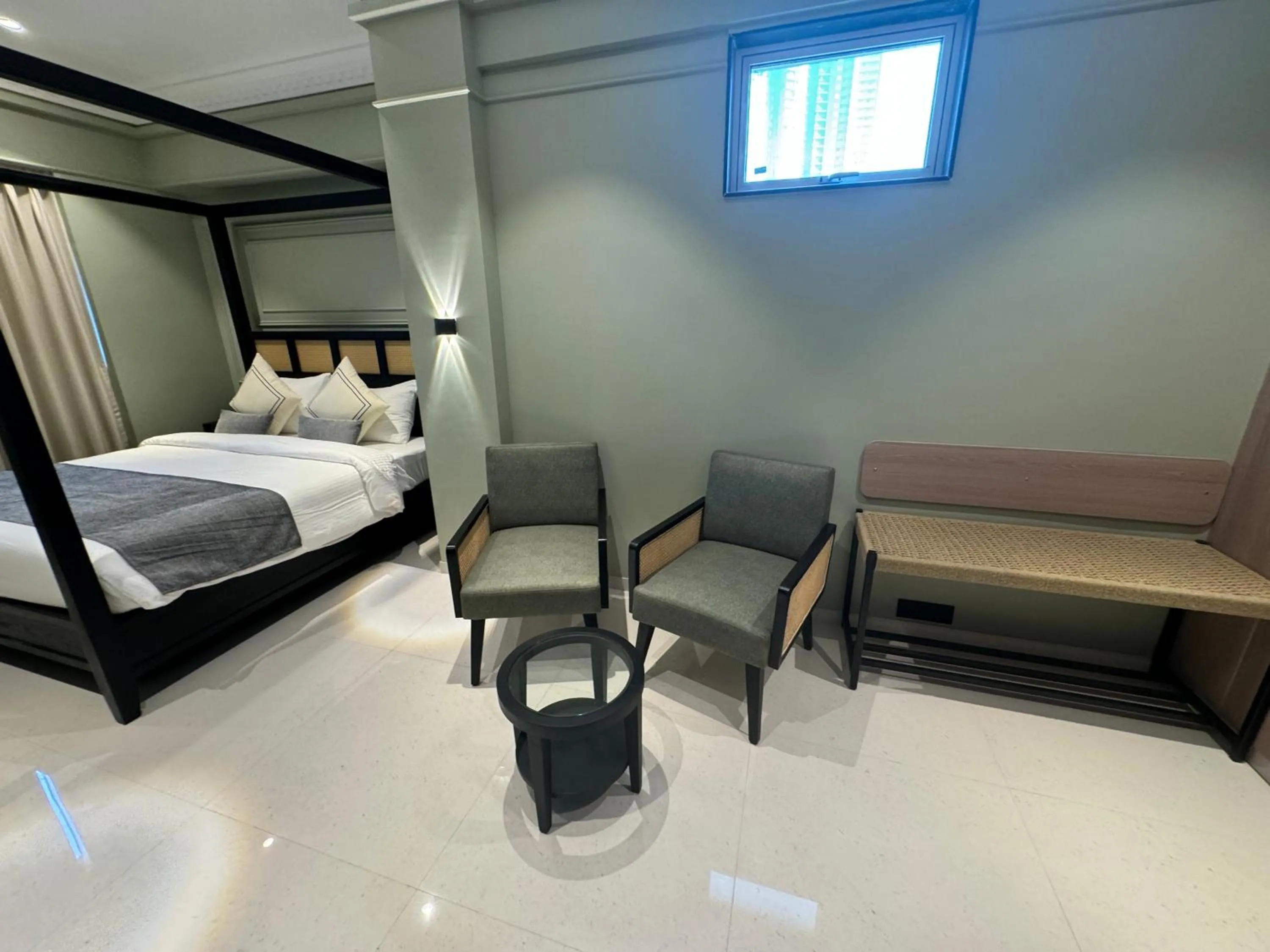 Photo of the whole room, Bed in Hotel Mumbai House, Valnai Malad