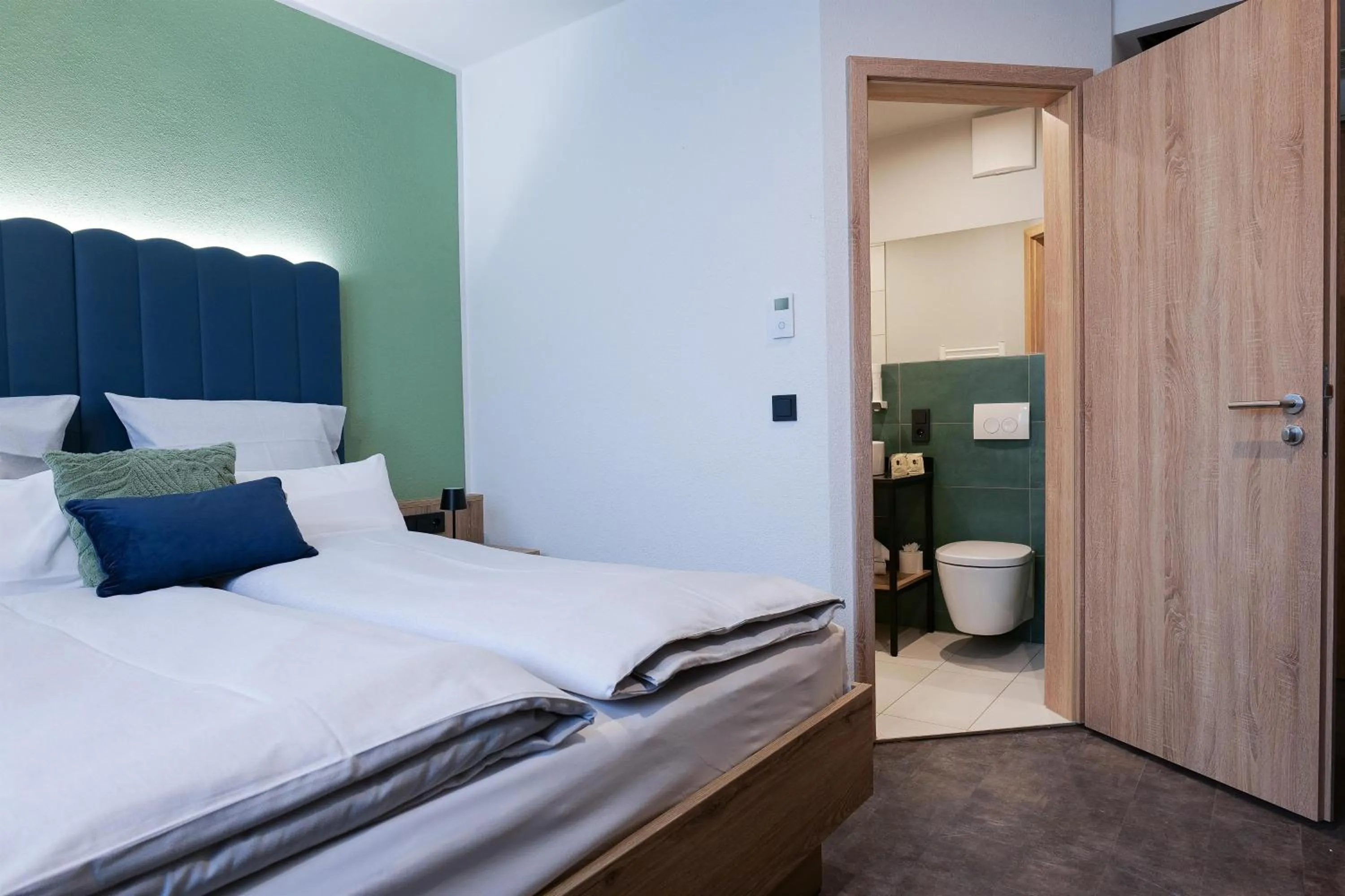 Bed in Reos Hotel Isny