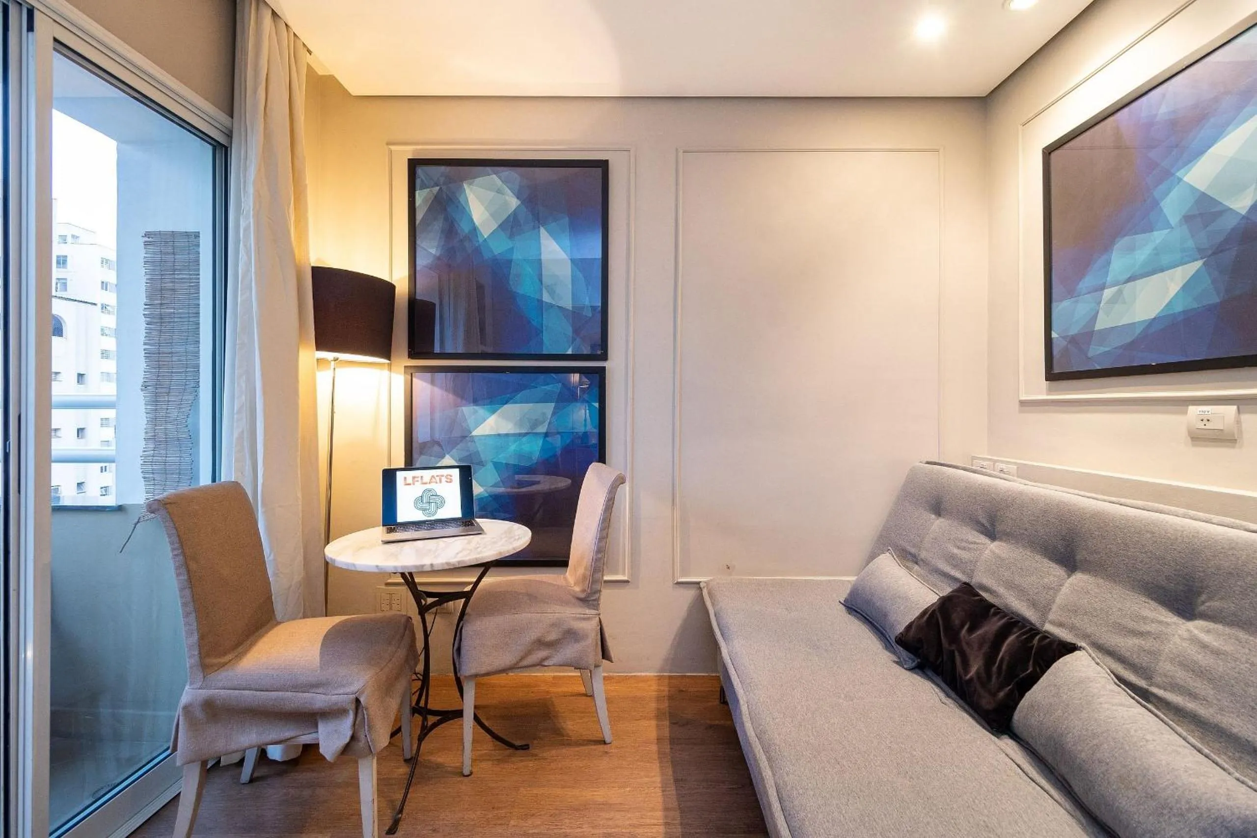 Apartment with Balcony in LFlats no Hotel Stella Vega (EX-Mercury Ibirapuera)