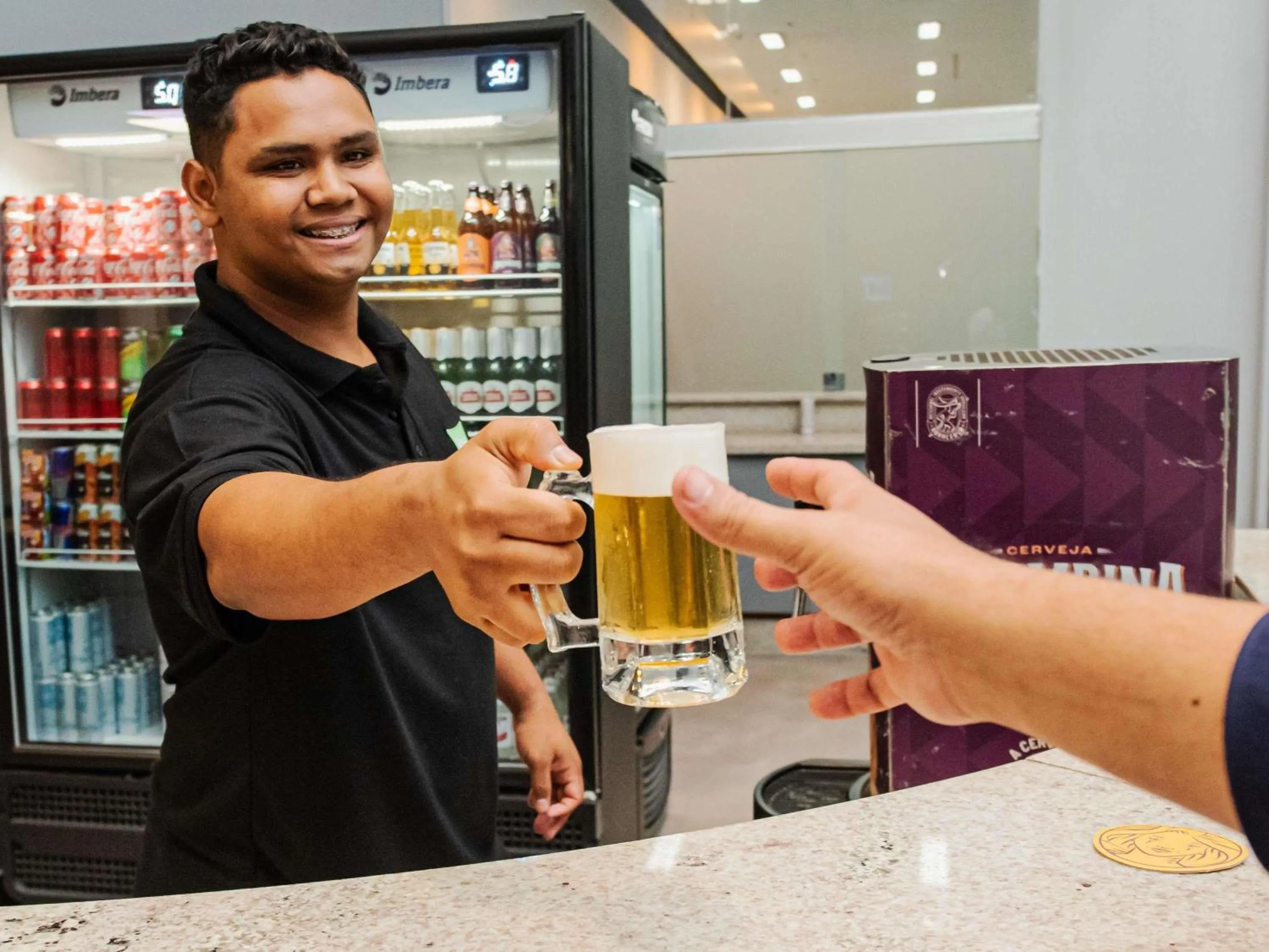 Lounge or bar in ibis Styles Goiânia Shopping Estação