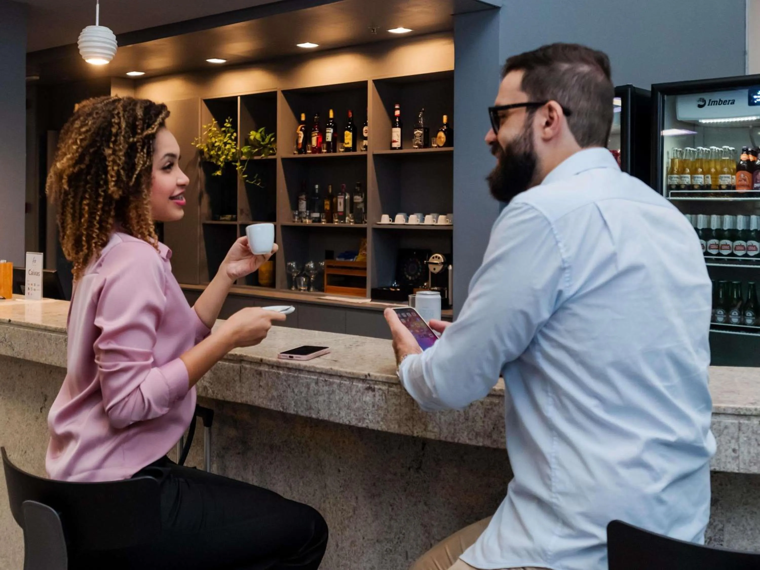 Lounge or bar in ibis Styles Goiânia Shopping Estação