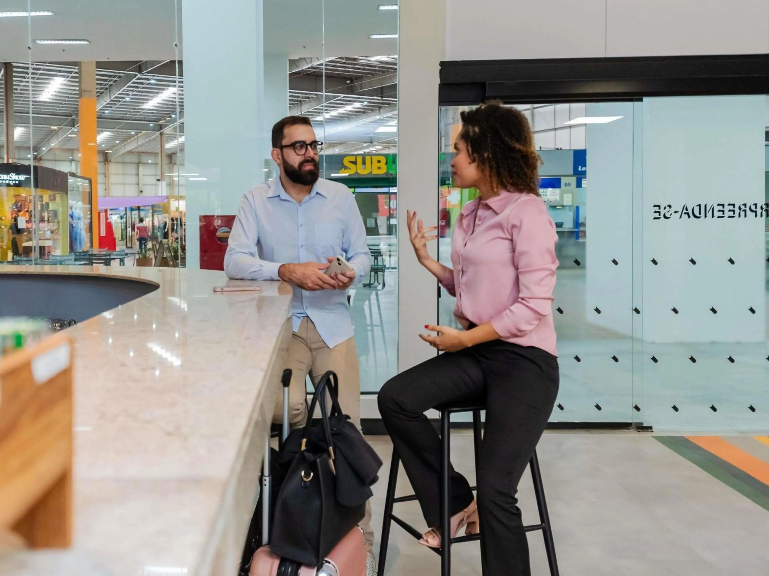 Lounge or bar in ibis Styles Goiânia Shopping Estação
