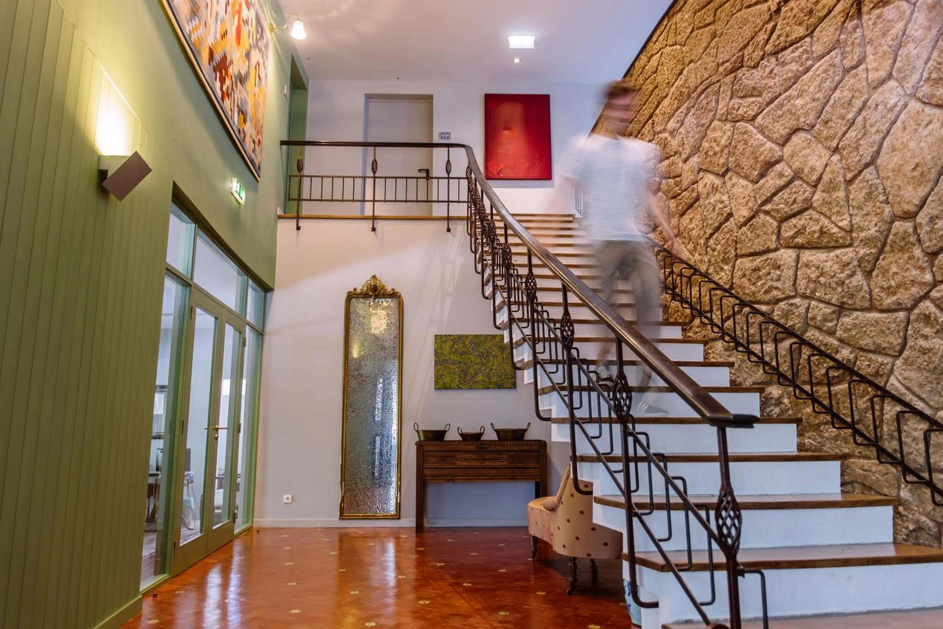 Lobby or reception in Hotel Rural Misarela