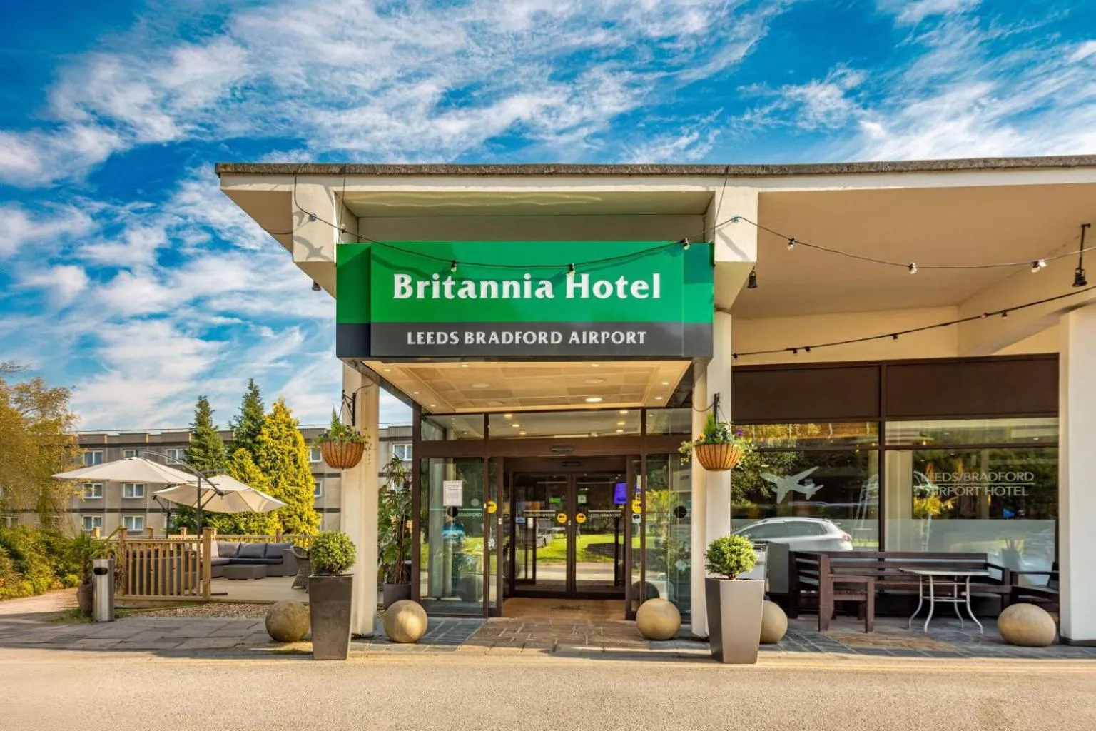 Facade/entrance in Britannia Leeds Bradford Airport