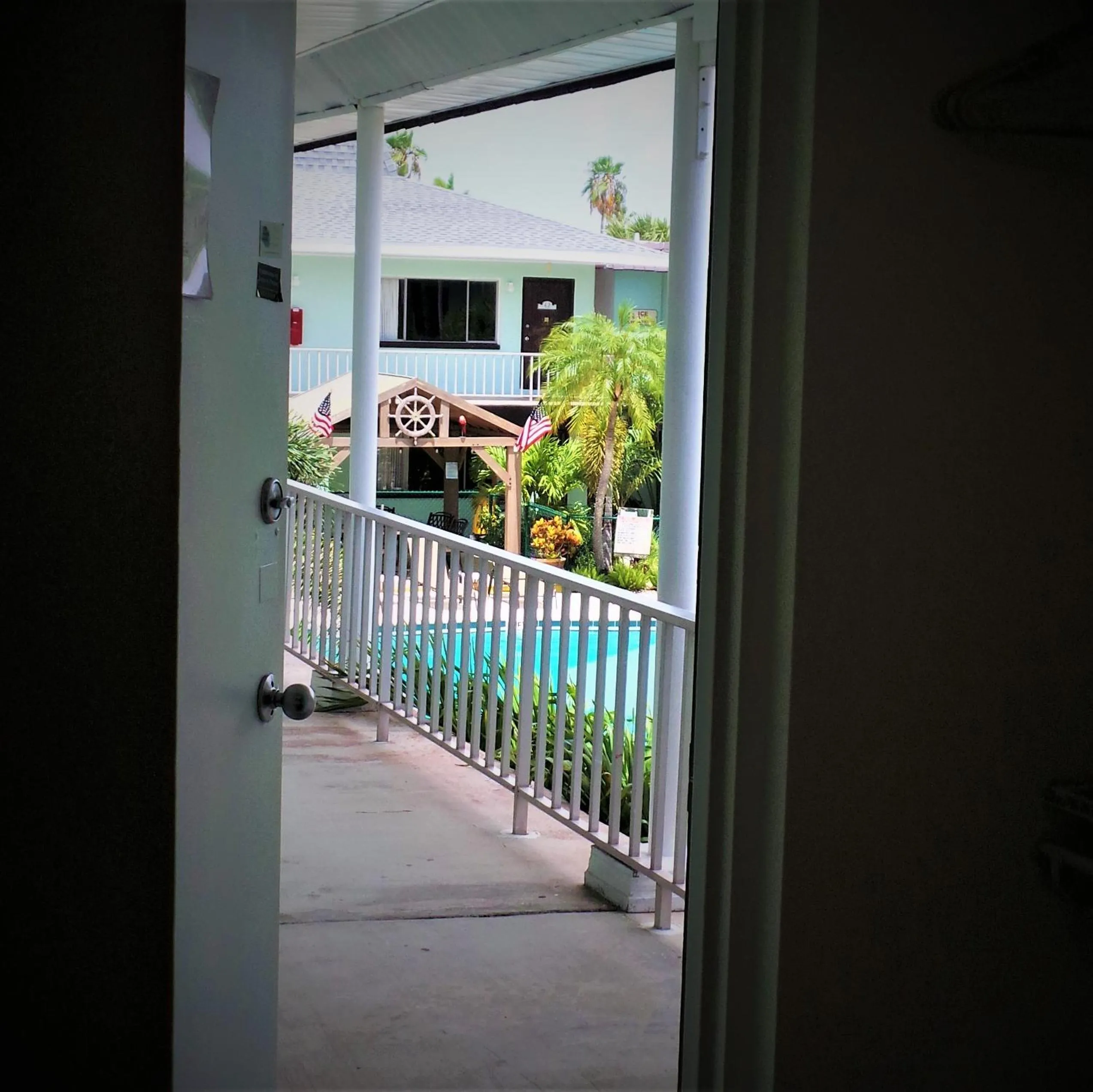 Pool view in Island House Resort Hotel