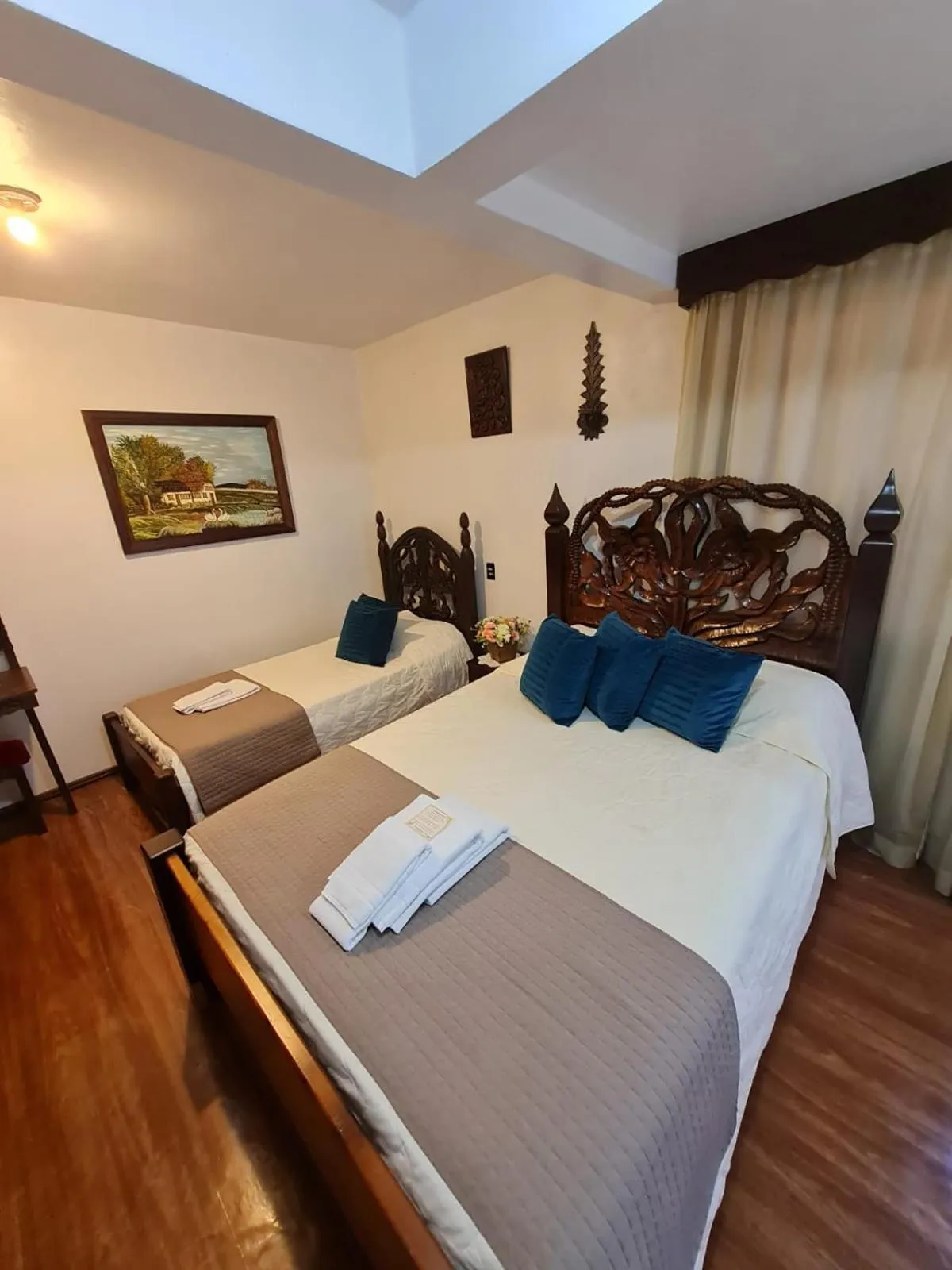 Bed in Hotel Schneider