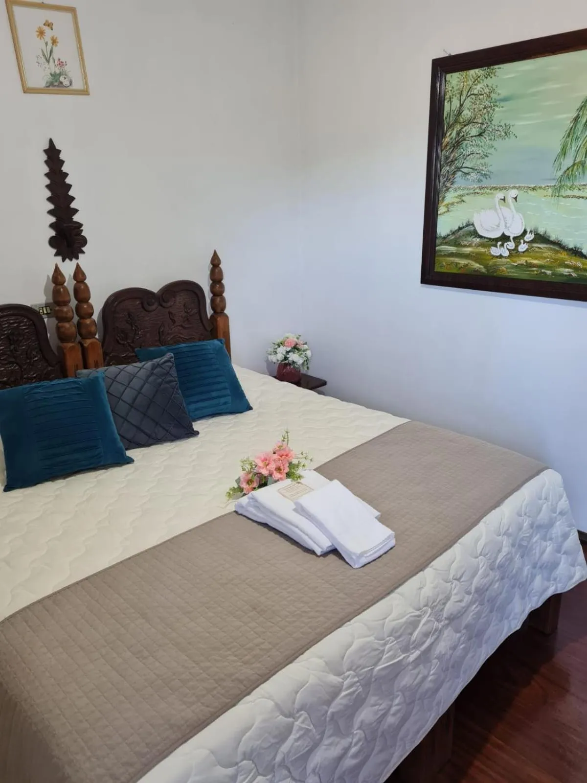 Bed in Hotel Schneider