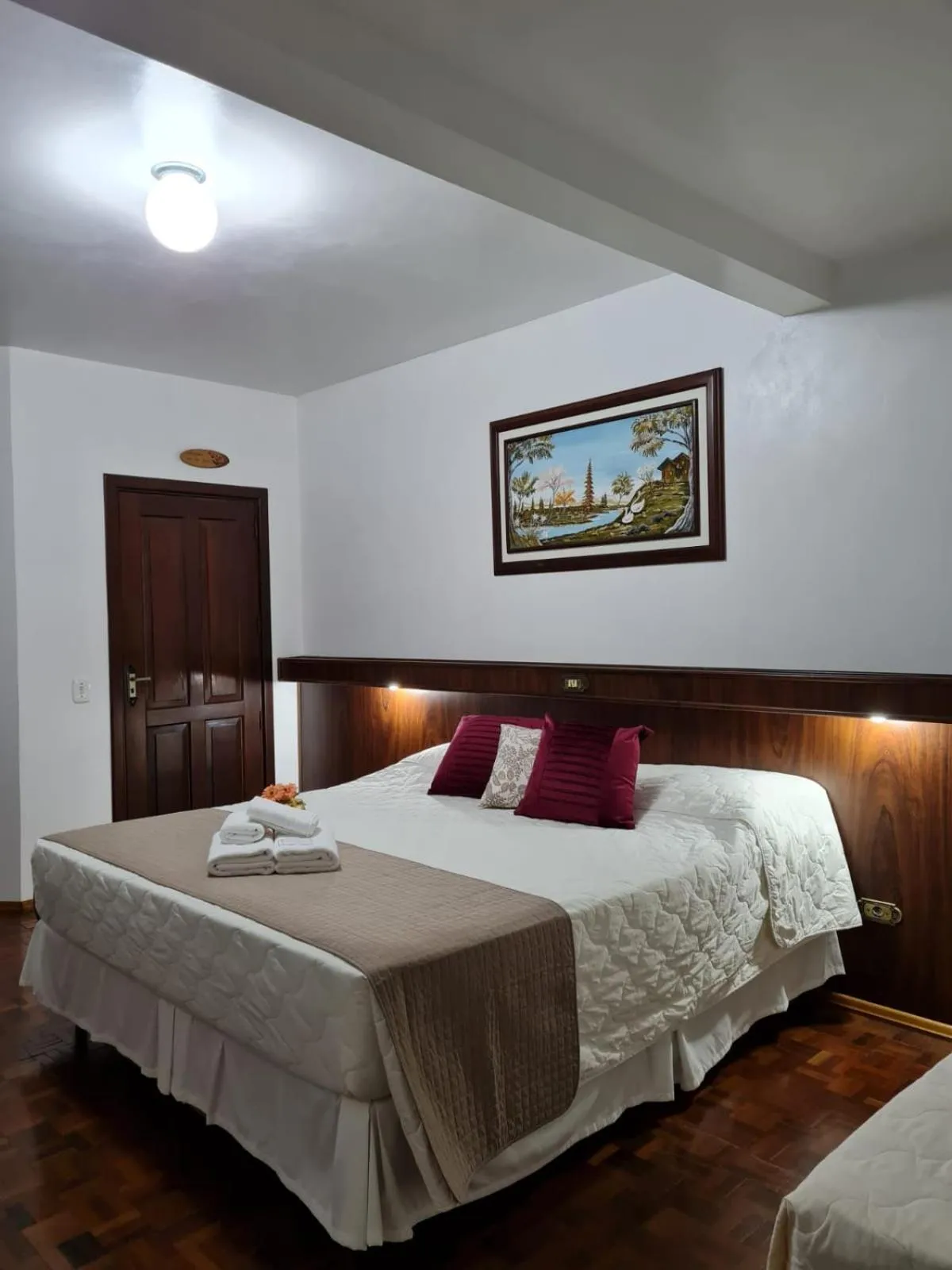 Bed in Hotel Schneider