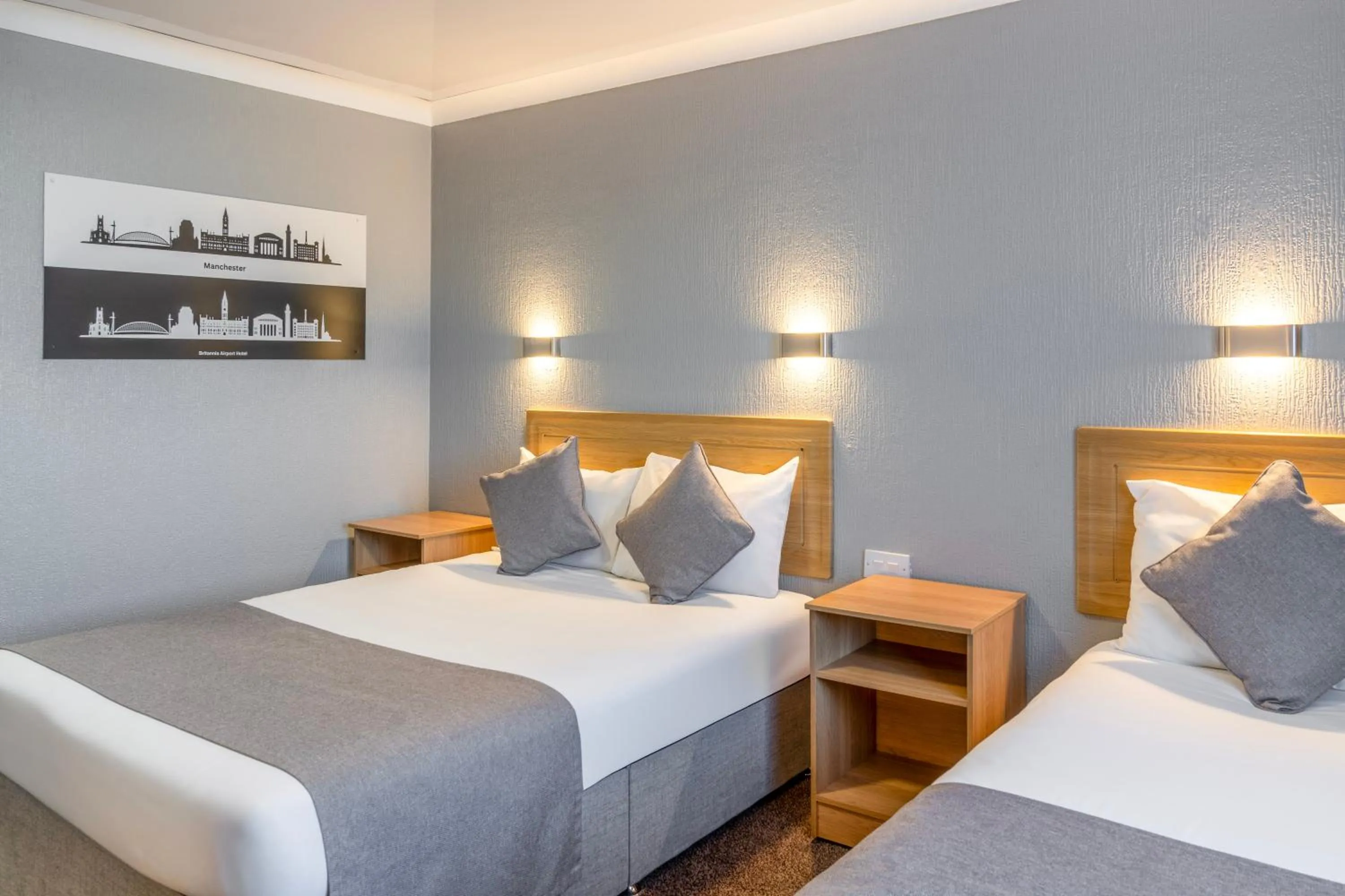 Bed in Airport Hotel Manchester