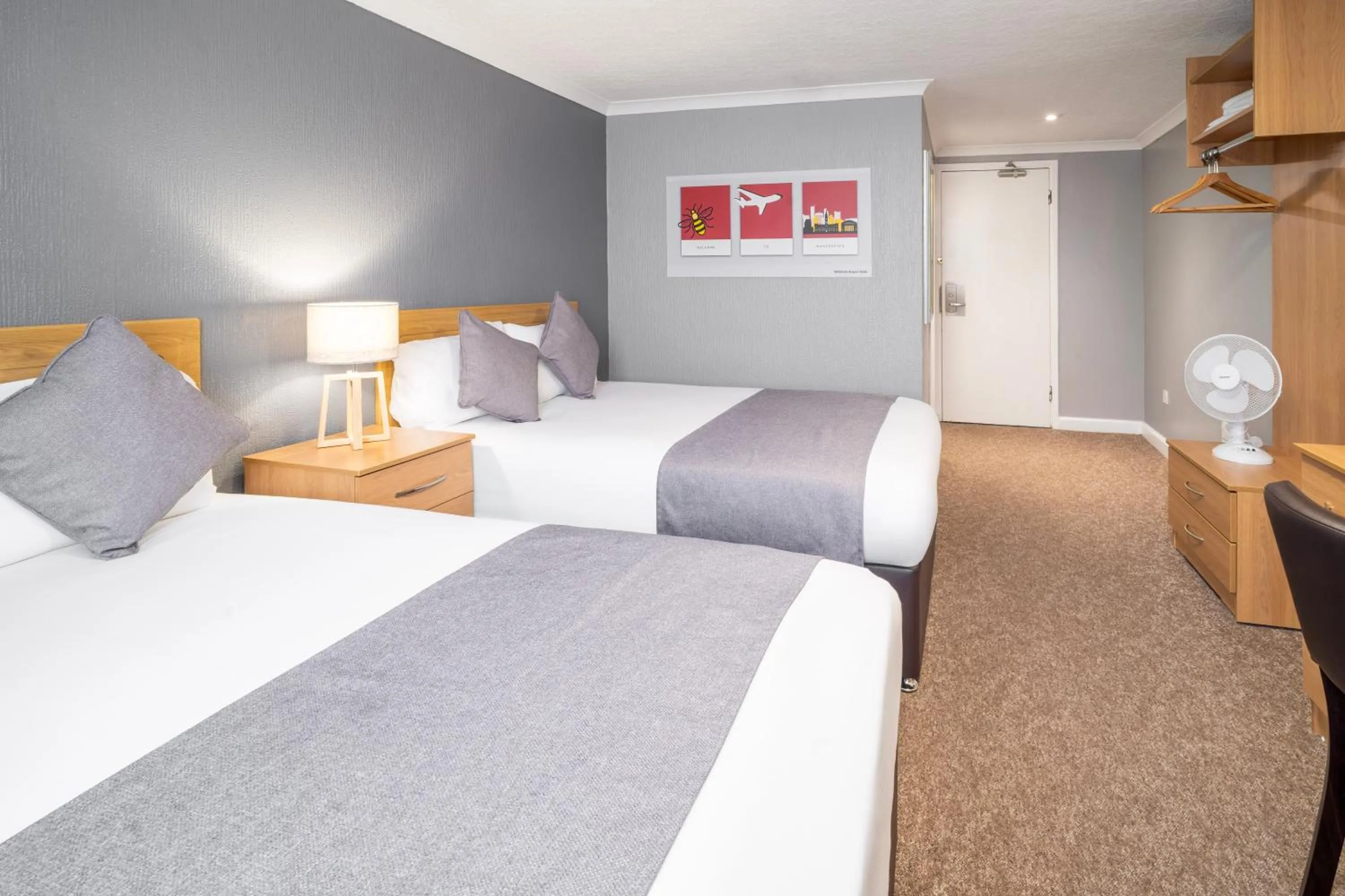 Bed in Airport Hotel Manchester