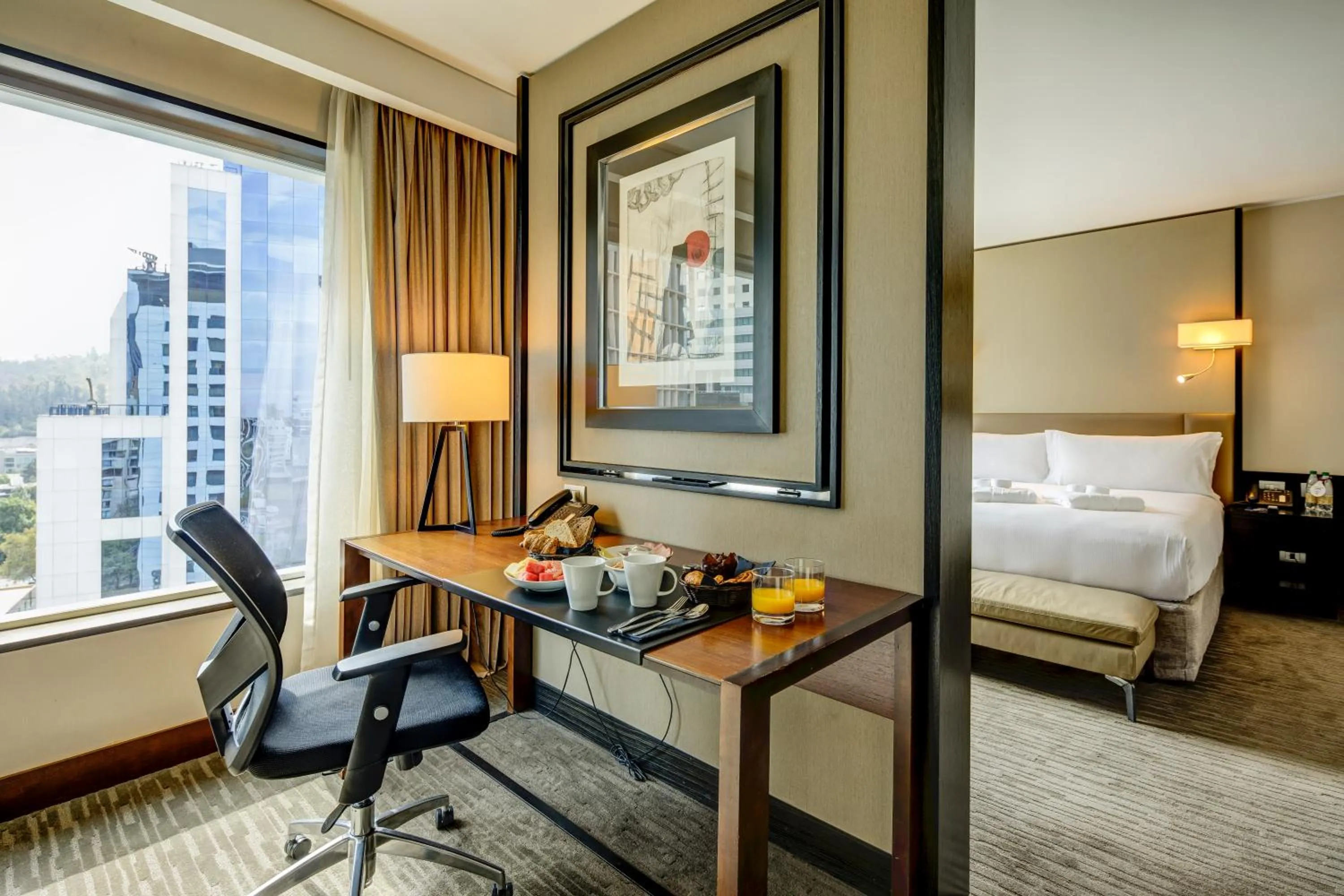 Bed in DoubleTree by Hilton Santiago - Vitacura