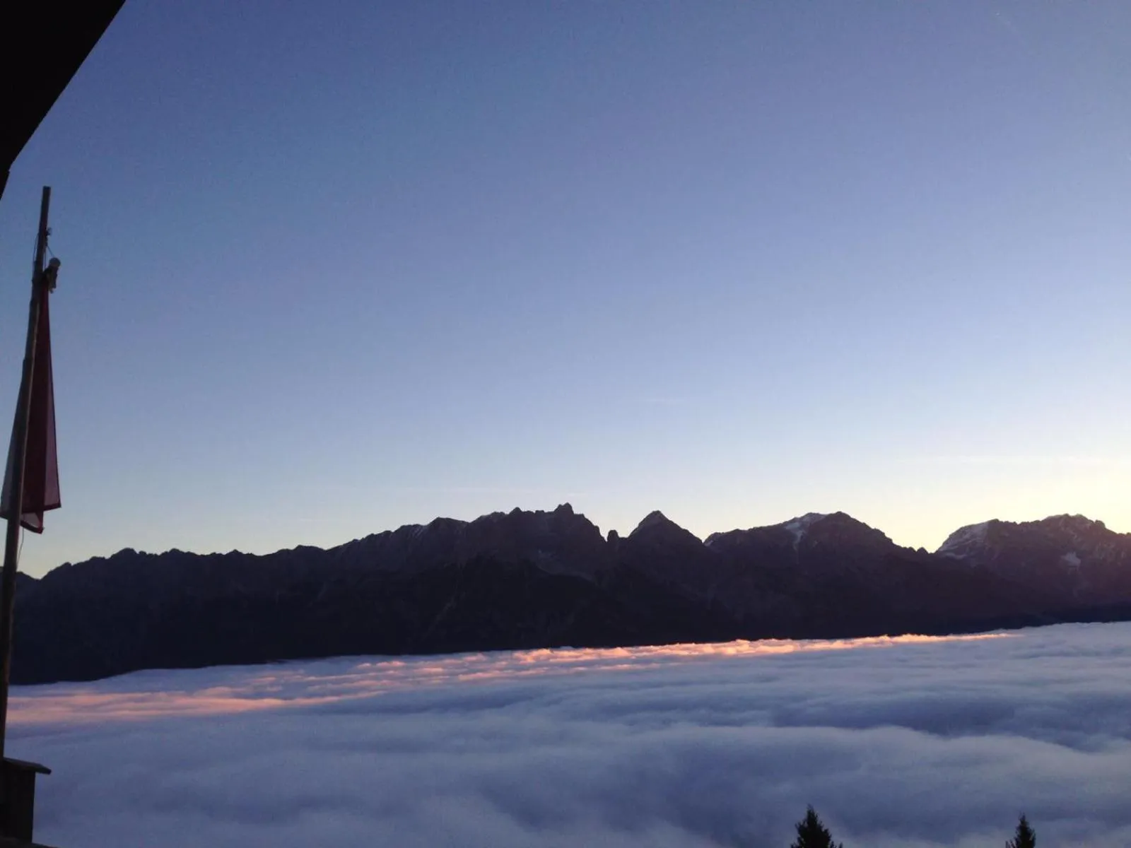 Mountain view in Berggasthof Biberg