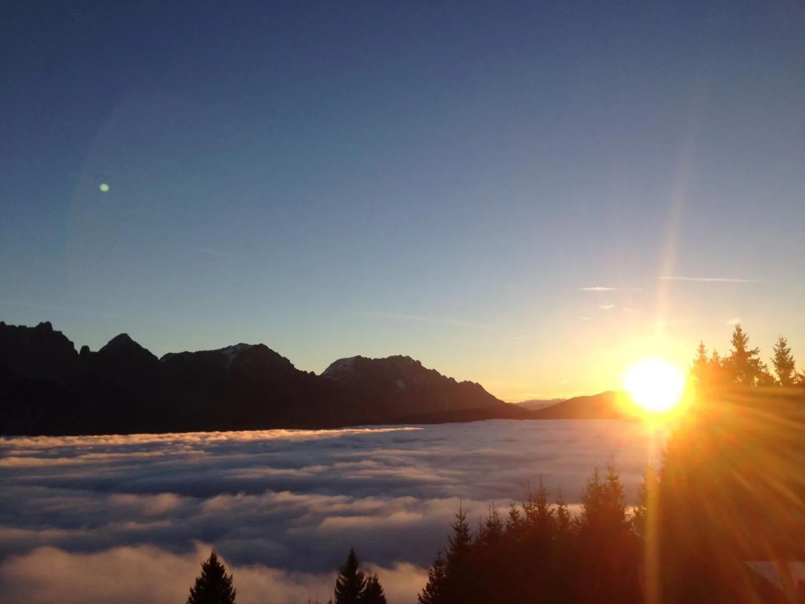 Mountain view in Berggasthof Biberg
