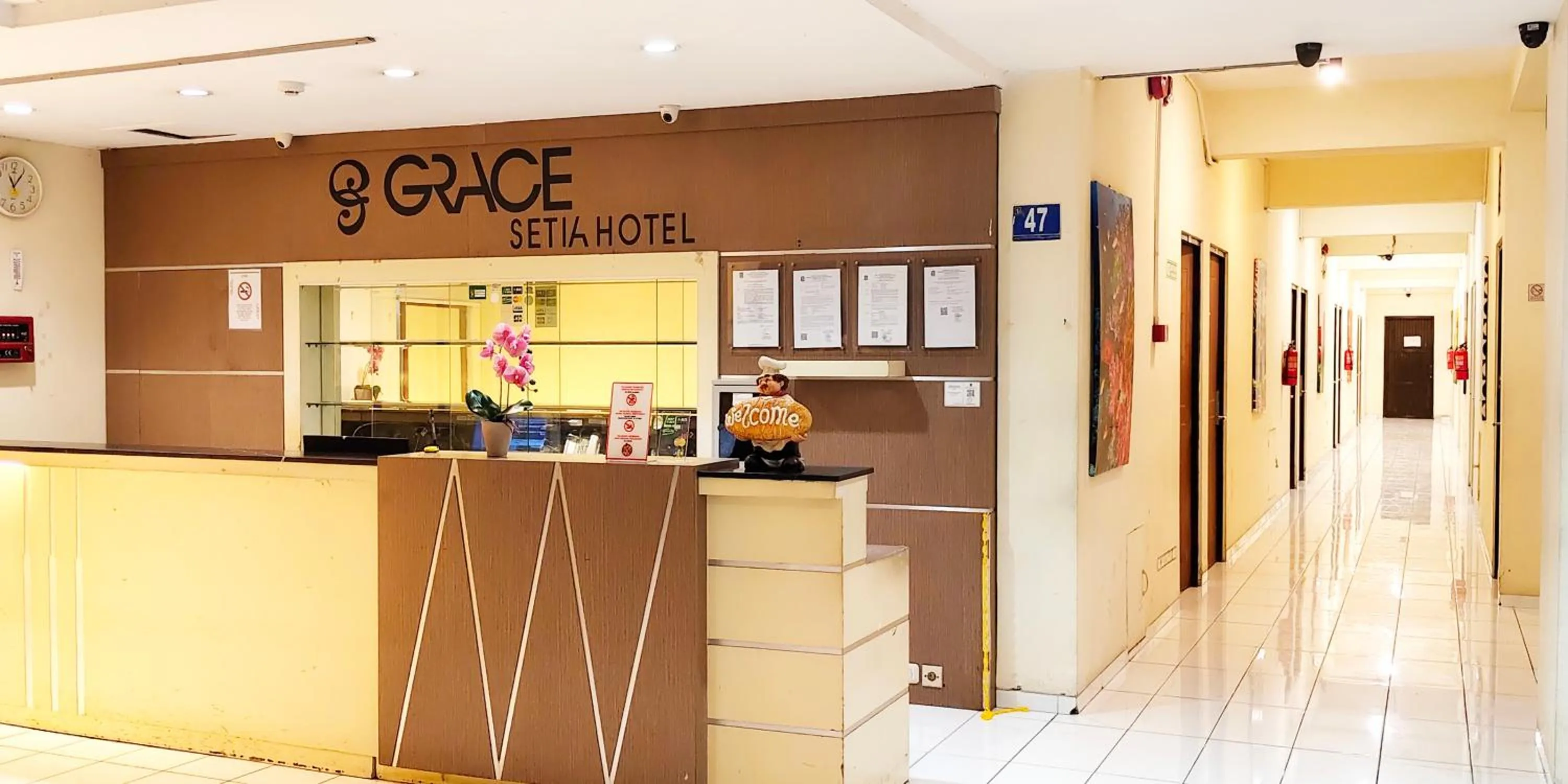 Lobby or reception in Grace Setia Hotel