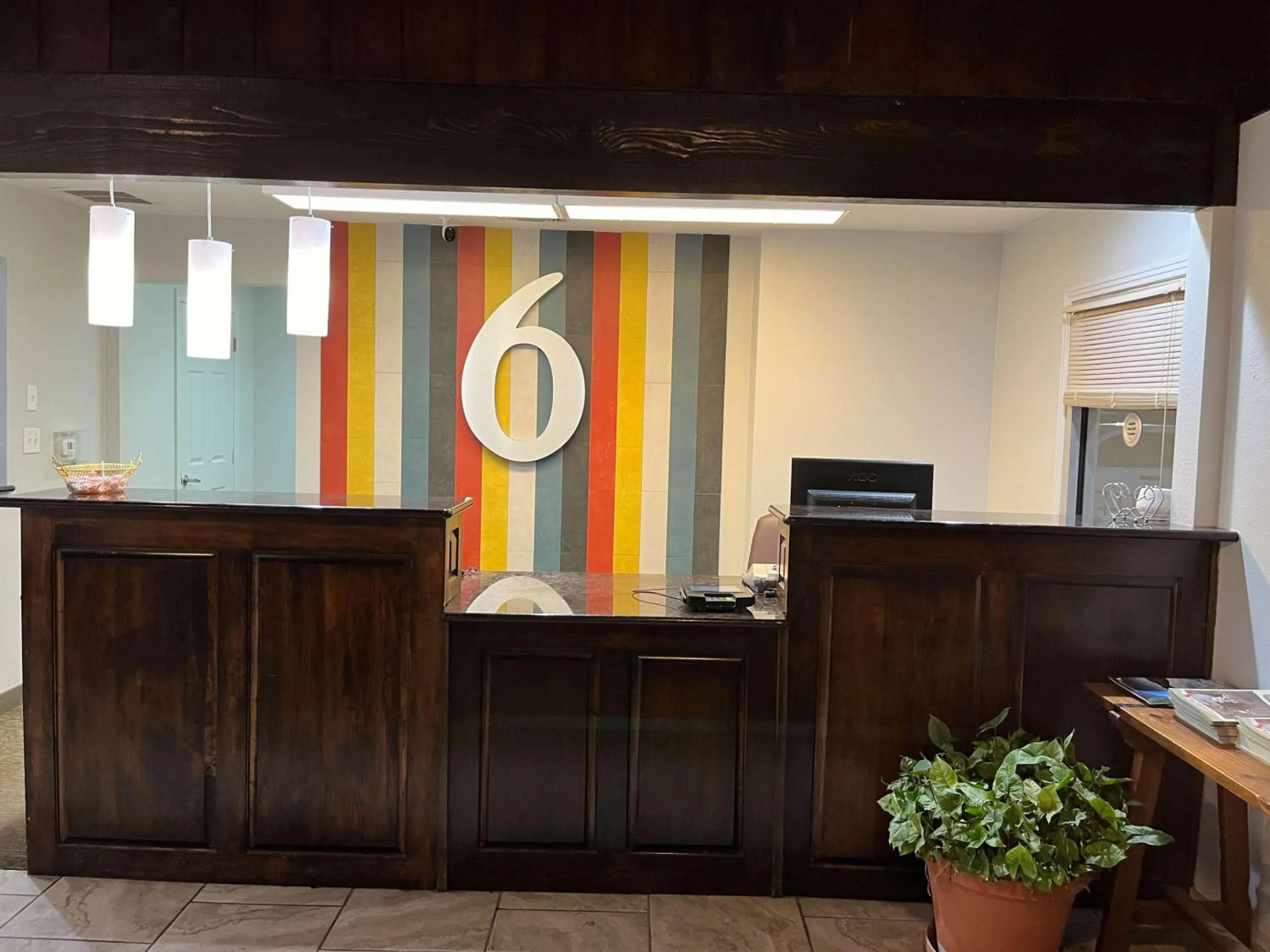 Lobby or reception in Motel 6 Junction, TX Llano River
