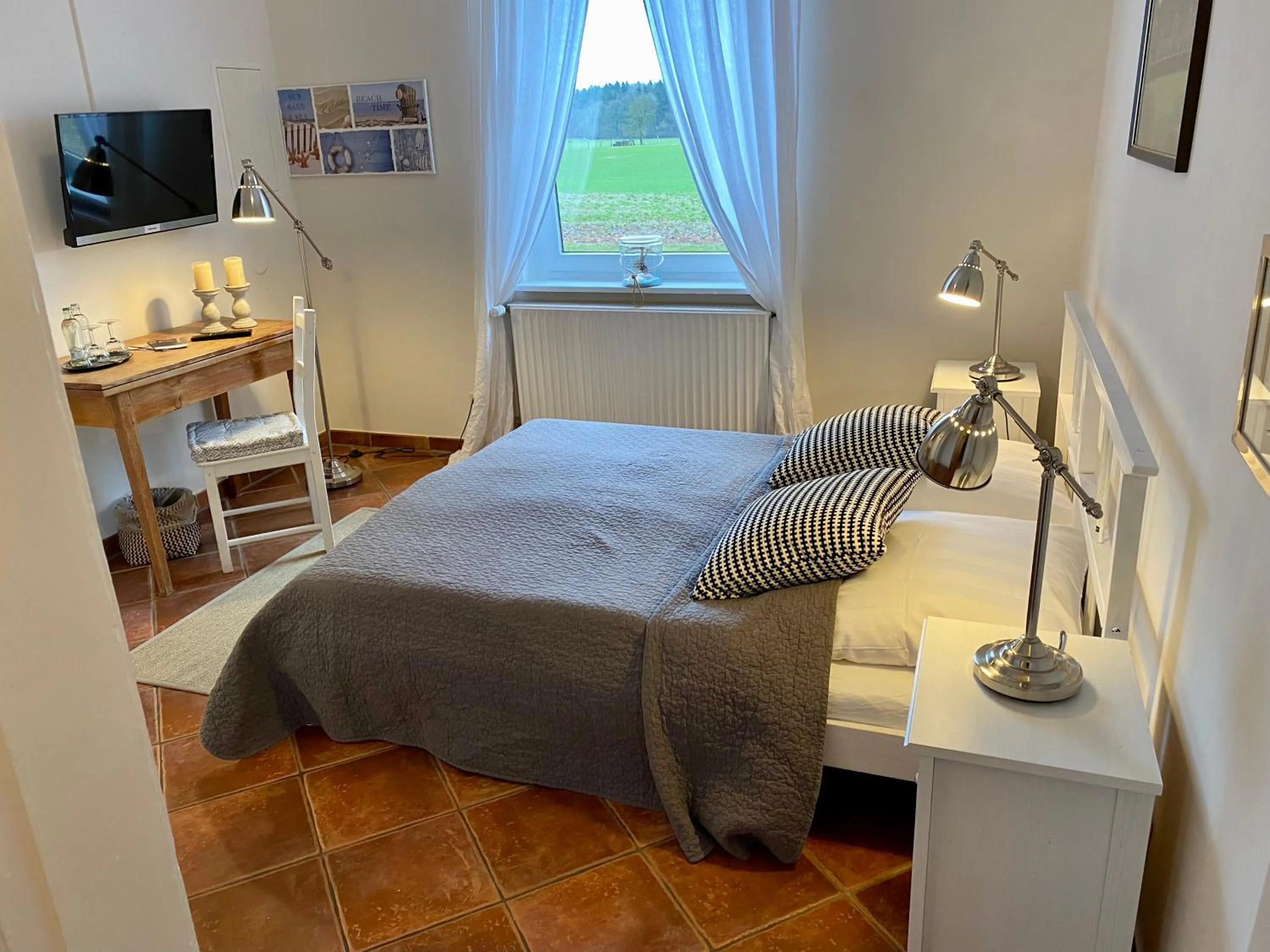 View (from property/room), Bed in Gut Basthorst