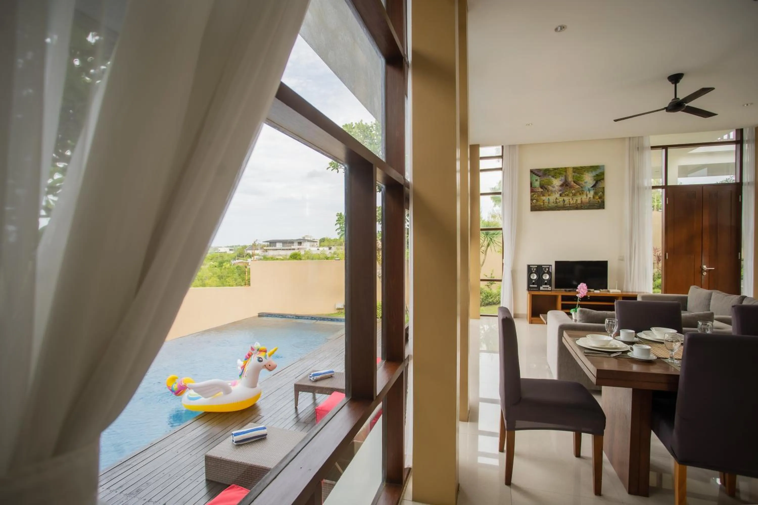 TV and multimedia in Jimbaran Sea View Villa