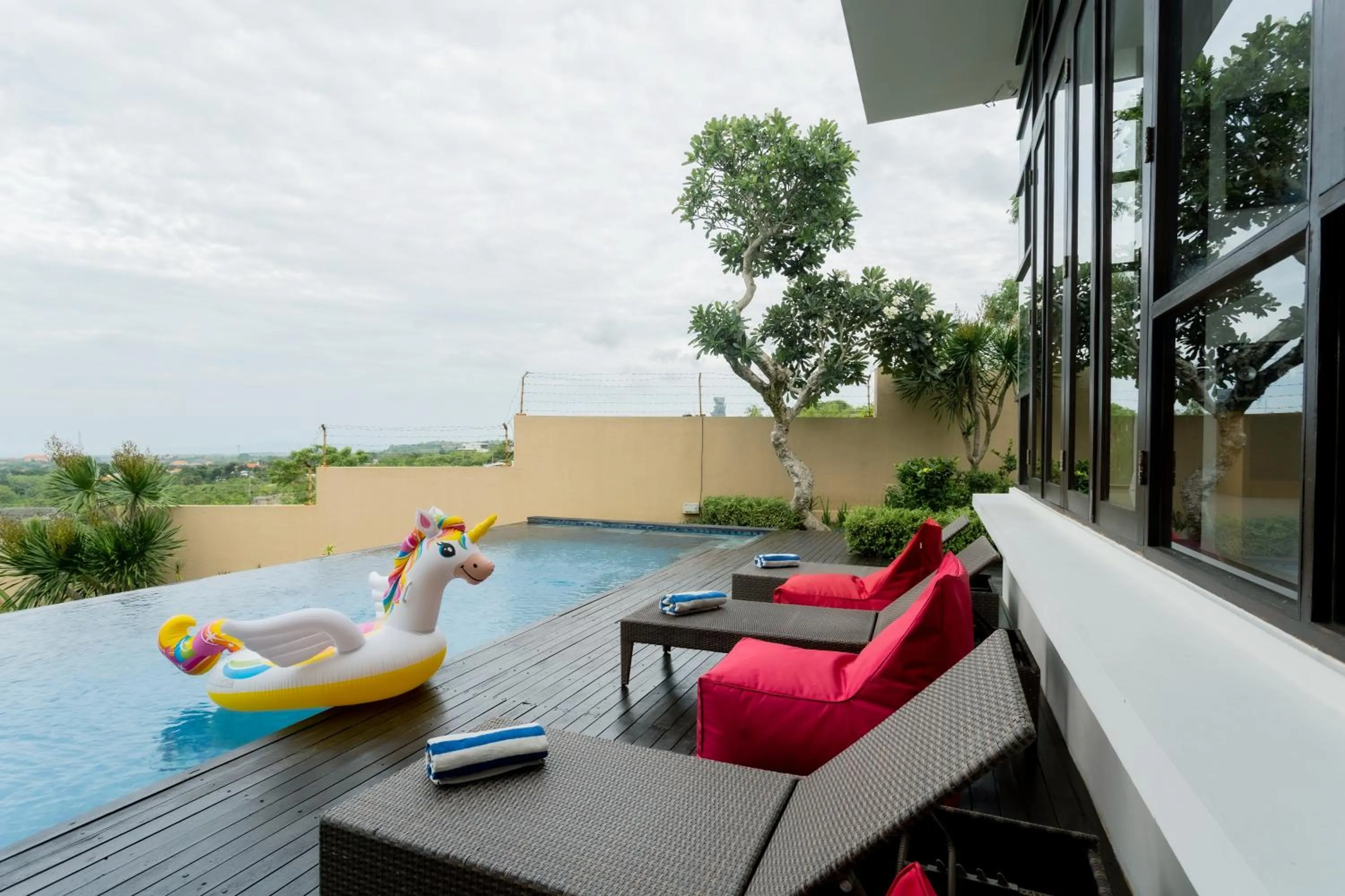 Pool view in Jimbaran Sea View Villa