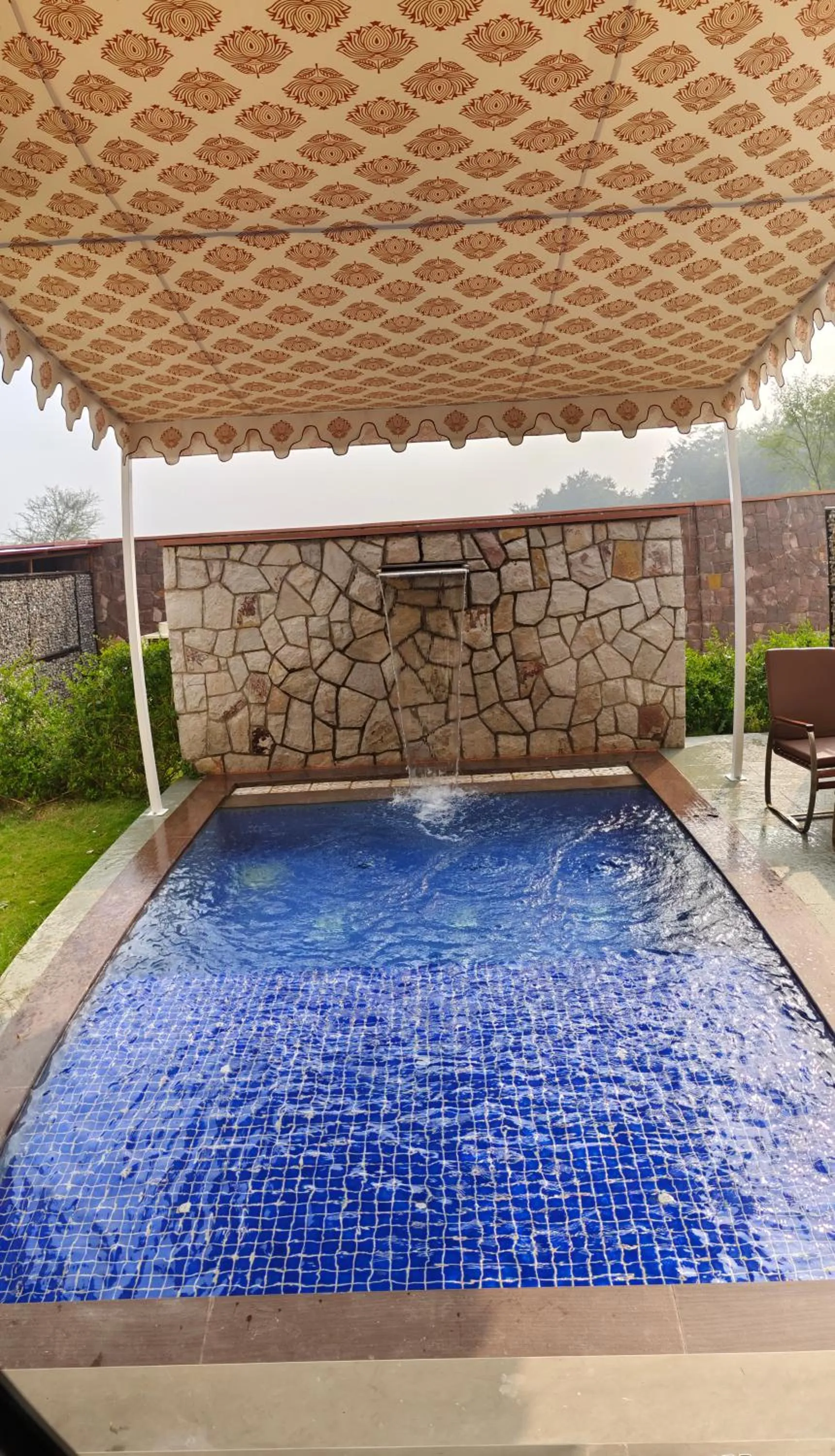 Pool view in Bookmark Resorts, Jogi Mahal, Ranthambore