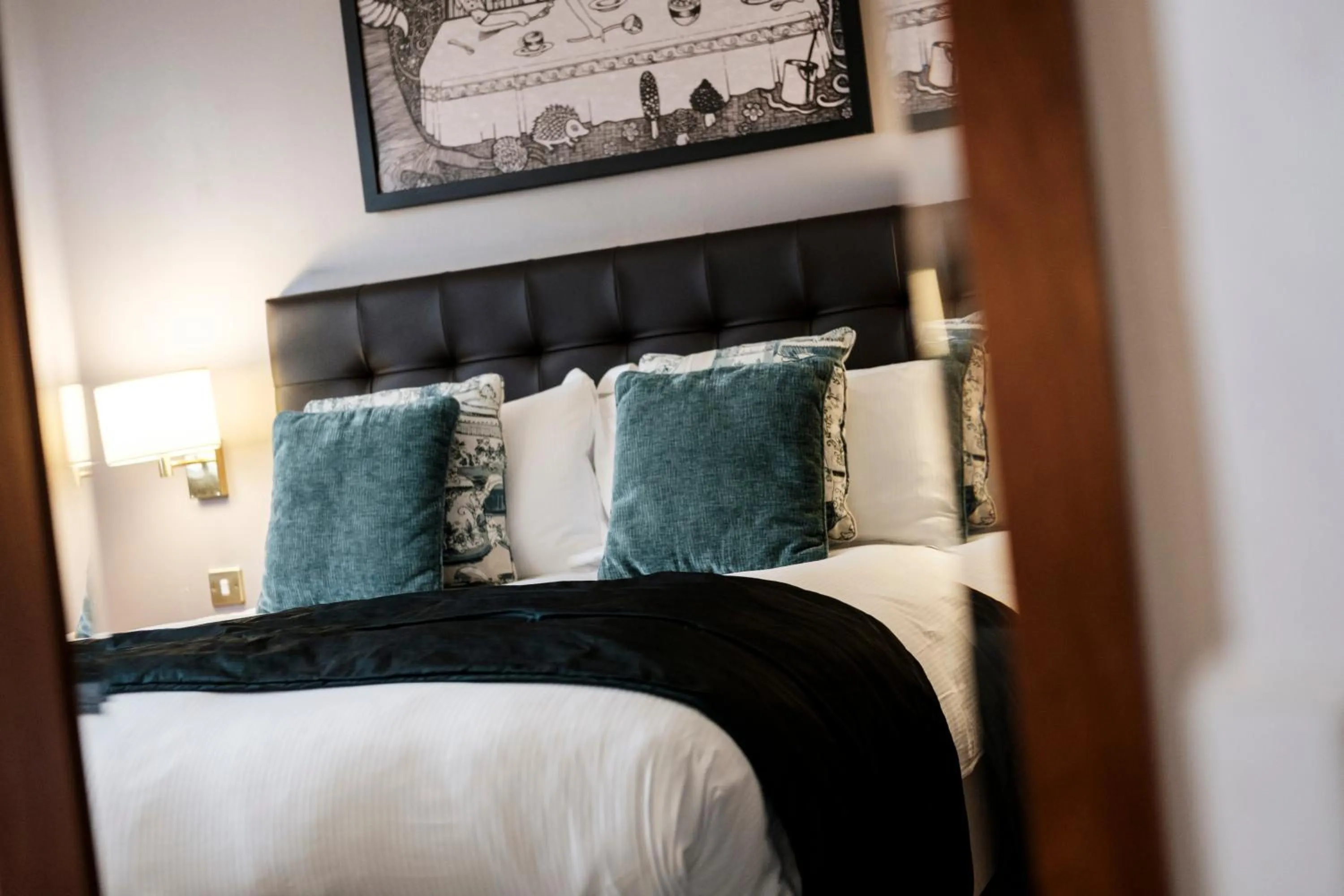 Bed in The Mad Hatter Hotel