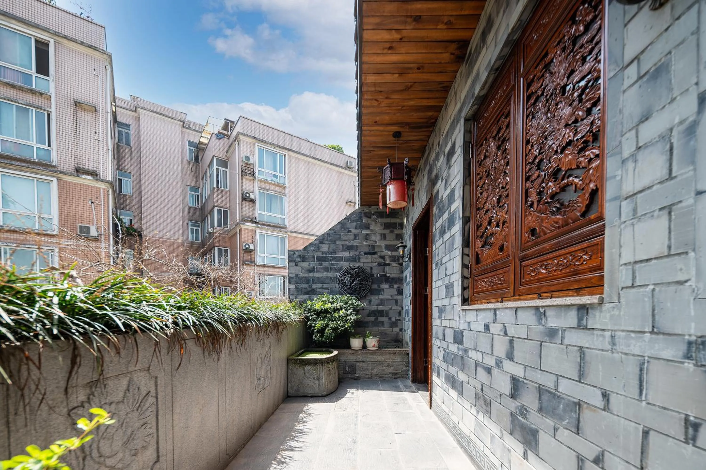 Balcony/Terrace in ChengDu Wuhou Temple Han Dynasty Hotel