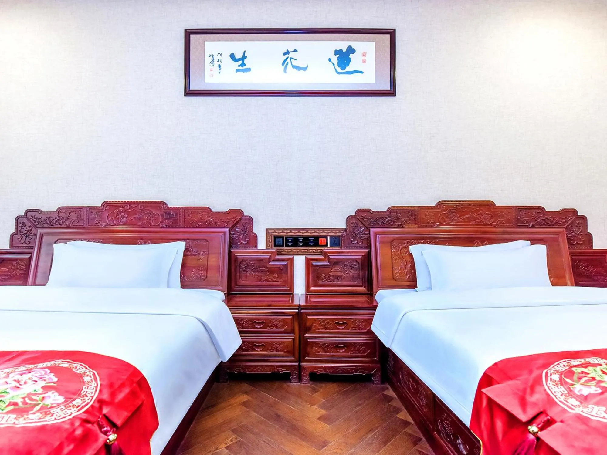 Property building, Bed in ChengDu Wuhou Temple Han Dynasty Hotel