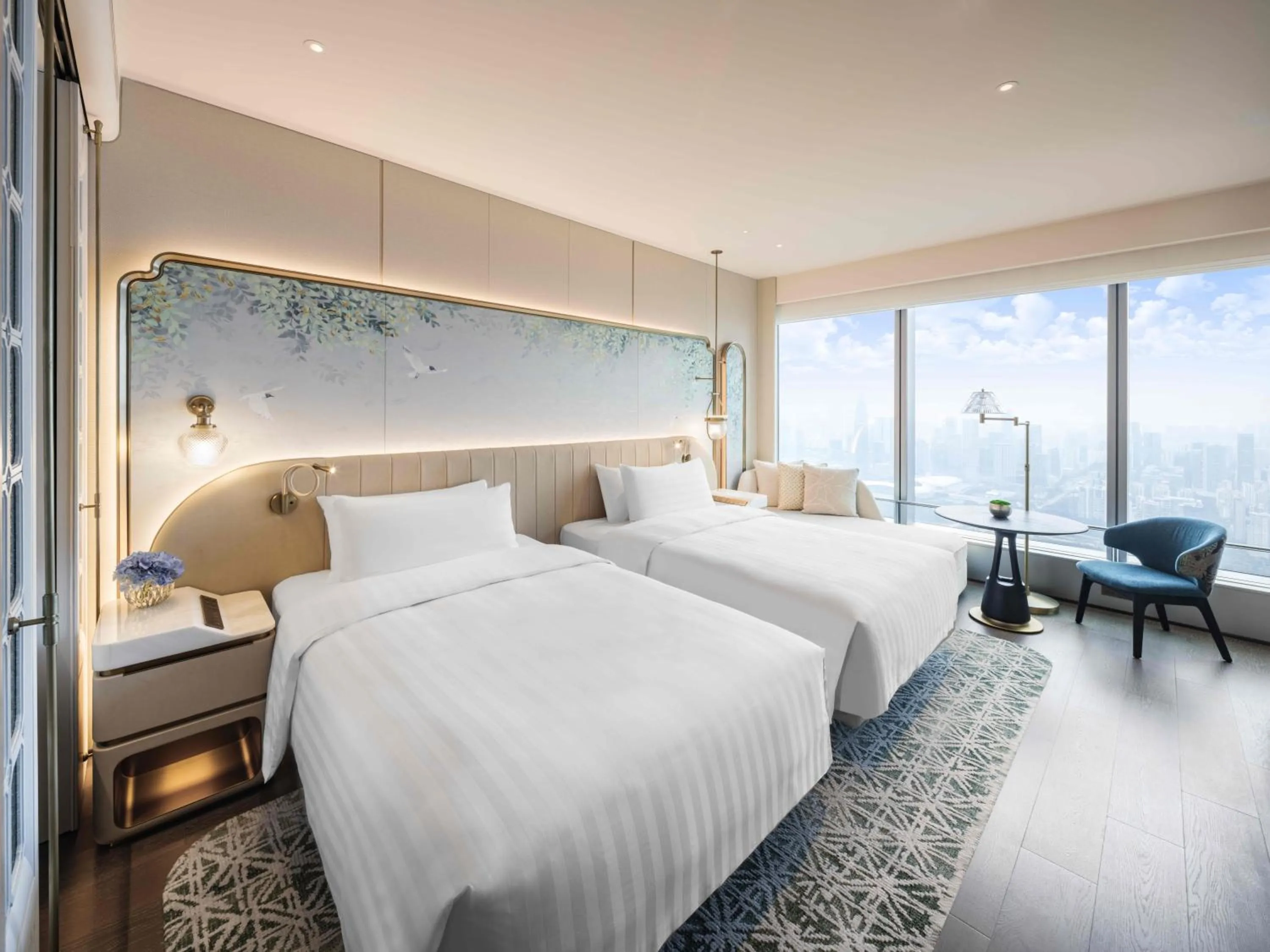 Horizon Bay View Twin Room (Enjoy Horizon Club Executive Benefits & Mini-bar) - single occupancy in Shangri-La Nanshan, Shenzhen
